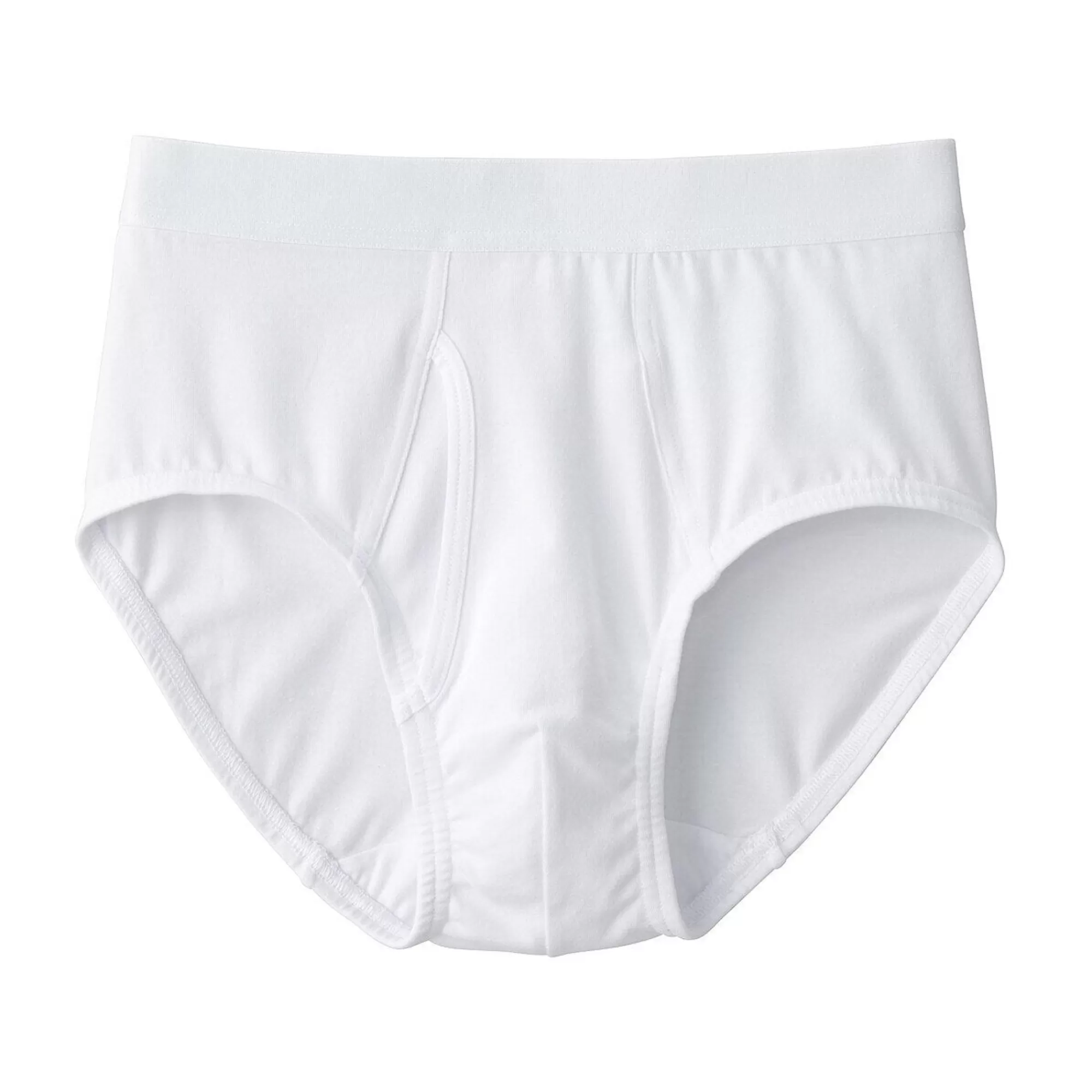 MUJI Men'S Stretch Jersey Front Open Brief Off White Flash Sale