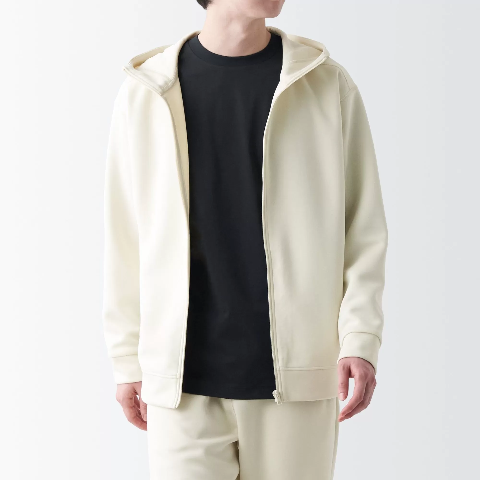 MUJI Men'S Uv Protection Sweatshirt Zip Up Hoodie New