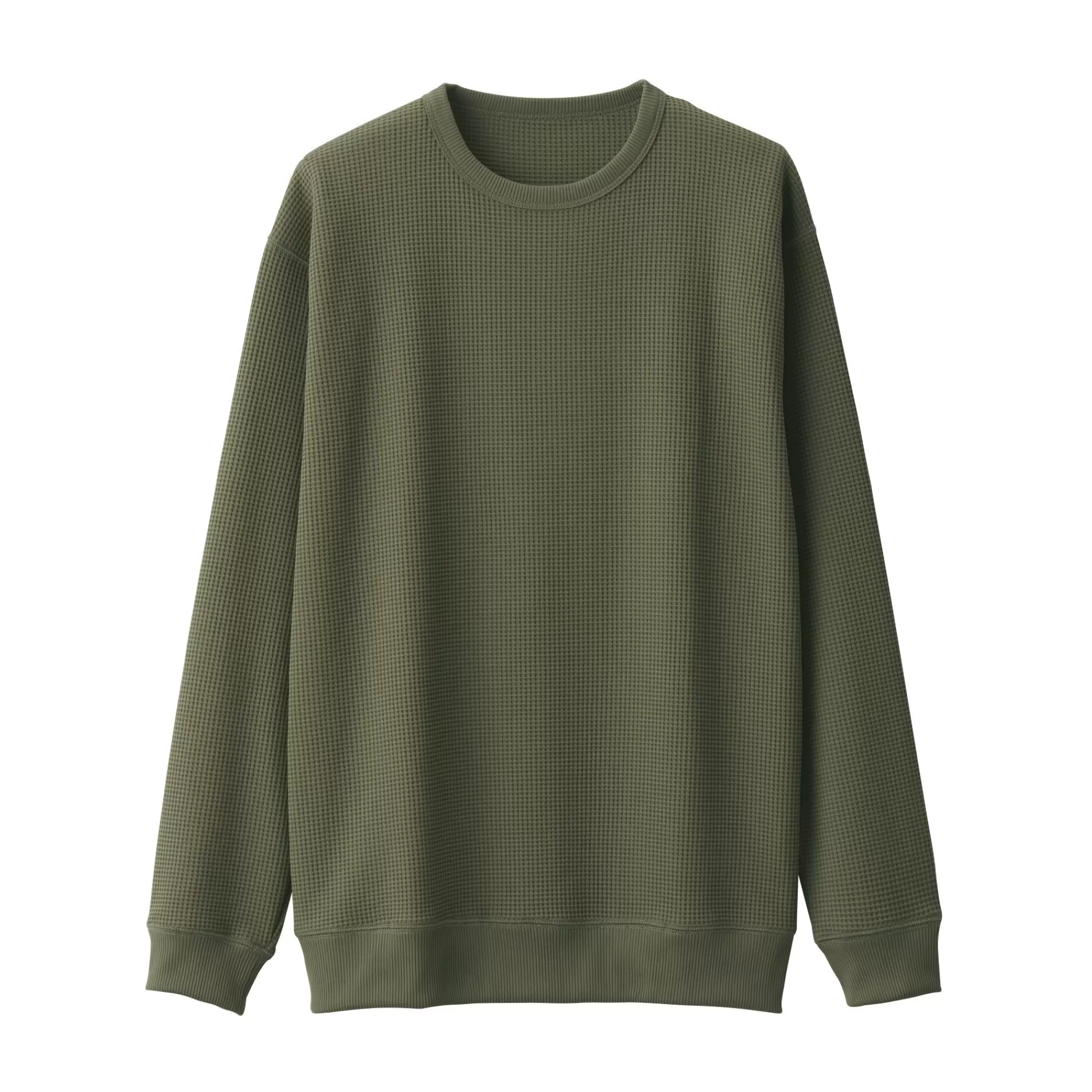 MUJI Men'S Uv Protection Waffle Long Sleeve T-Shirt Discount