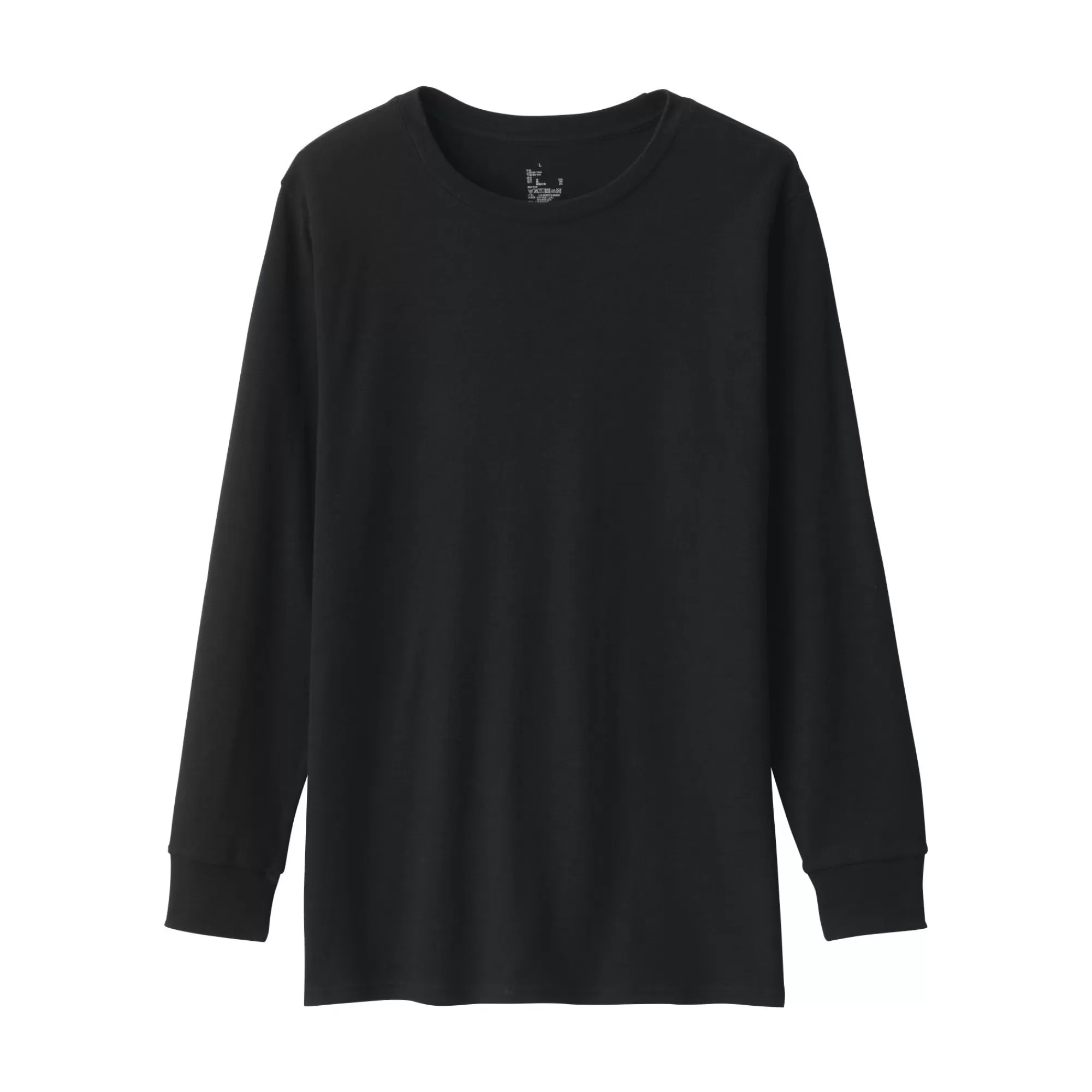 MUJI Men'S Warm Crew Neck Long Sleeve T-Shirt Best Sale