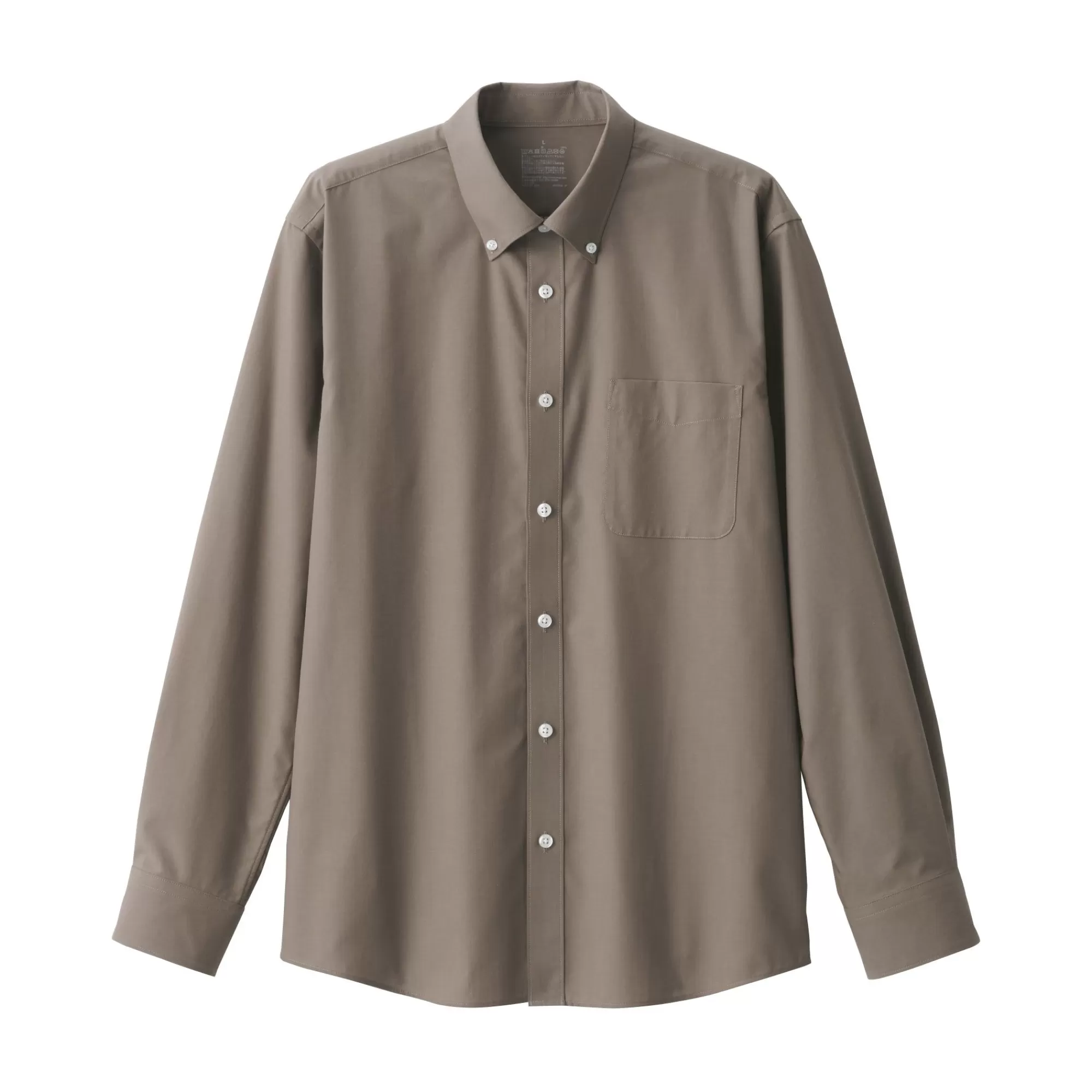 MUJI Men'S Wrinkle-Resistant Button Down Shirt Cheap