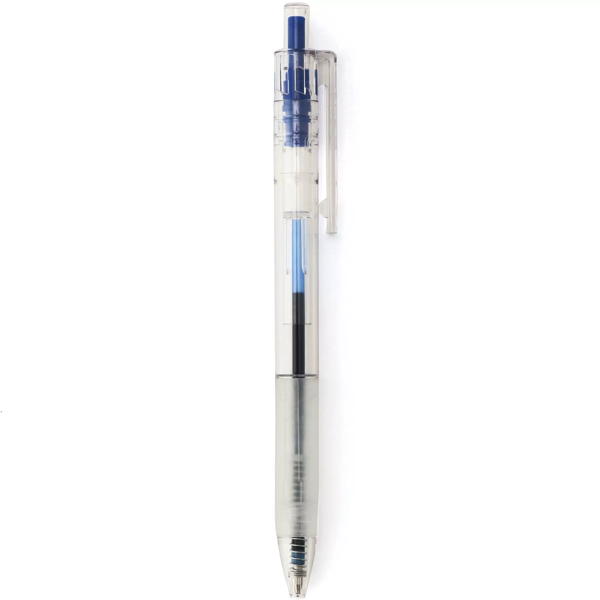 MUJI Oil Ink Polycarbonate Rubber Grip Ballpoint Pen 0.7Mm Blue Hot