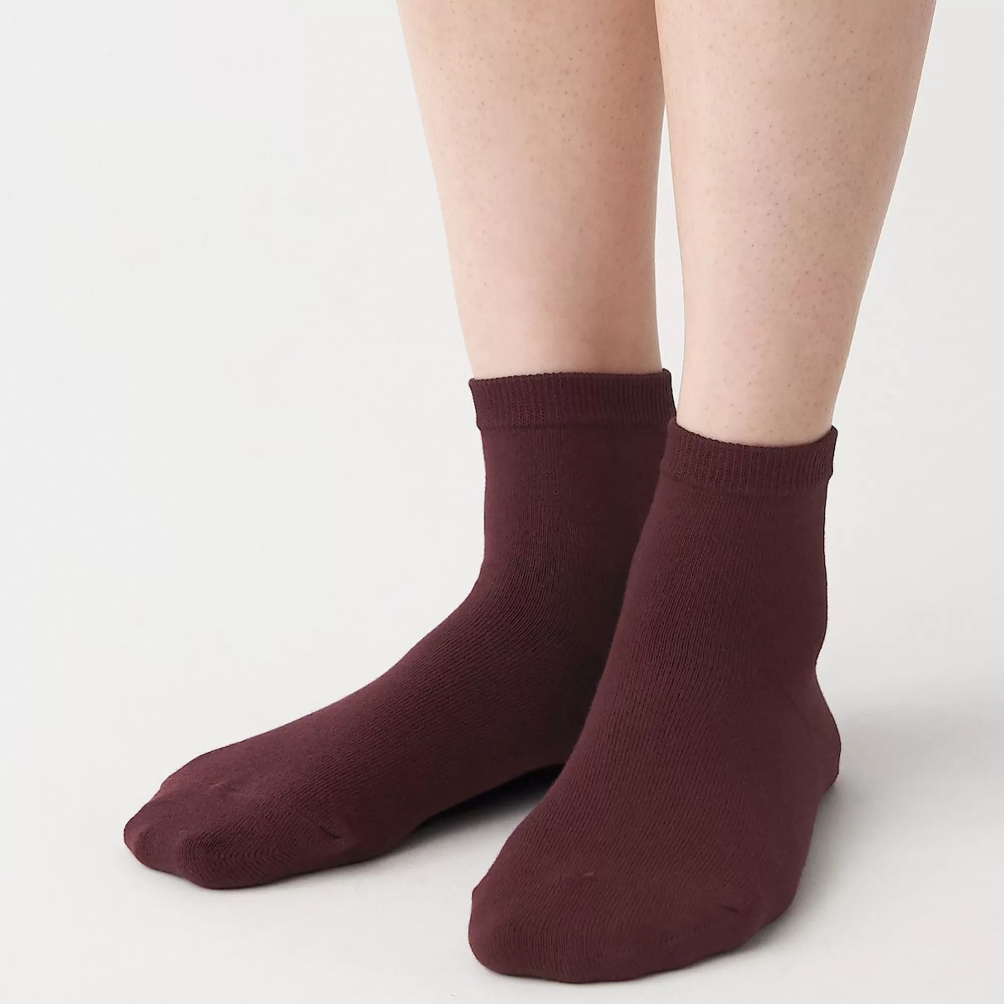 MUJI Organic Cotton Right Angle No Elastic Short Socks Hot