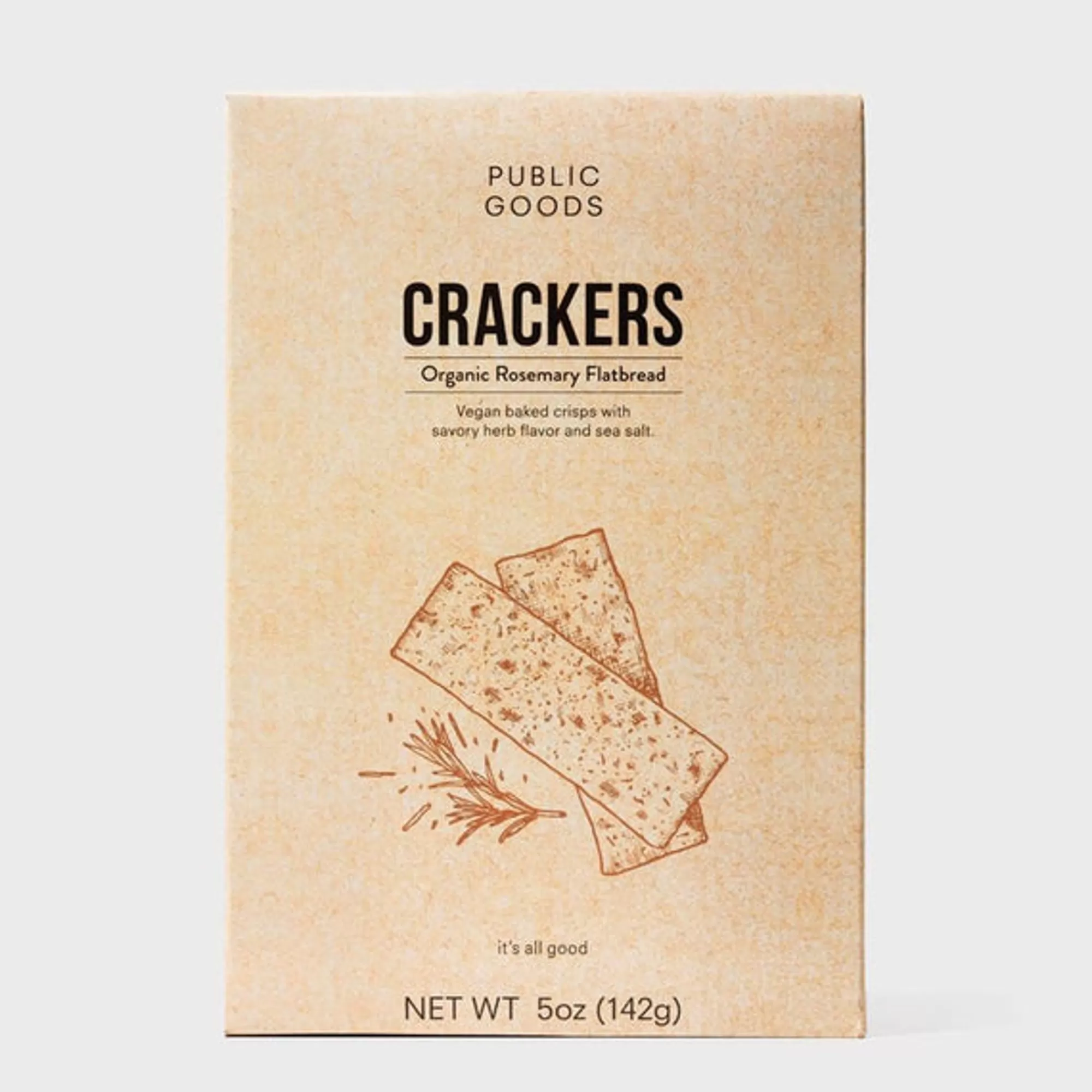 Public Goods Organic Rosemary Crackers Outlet