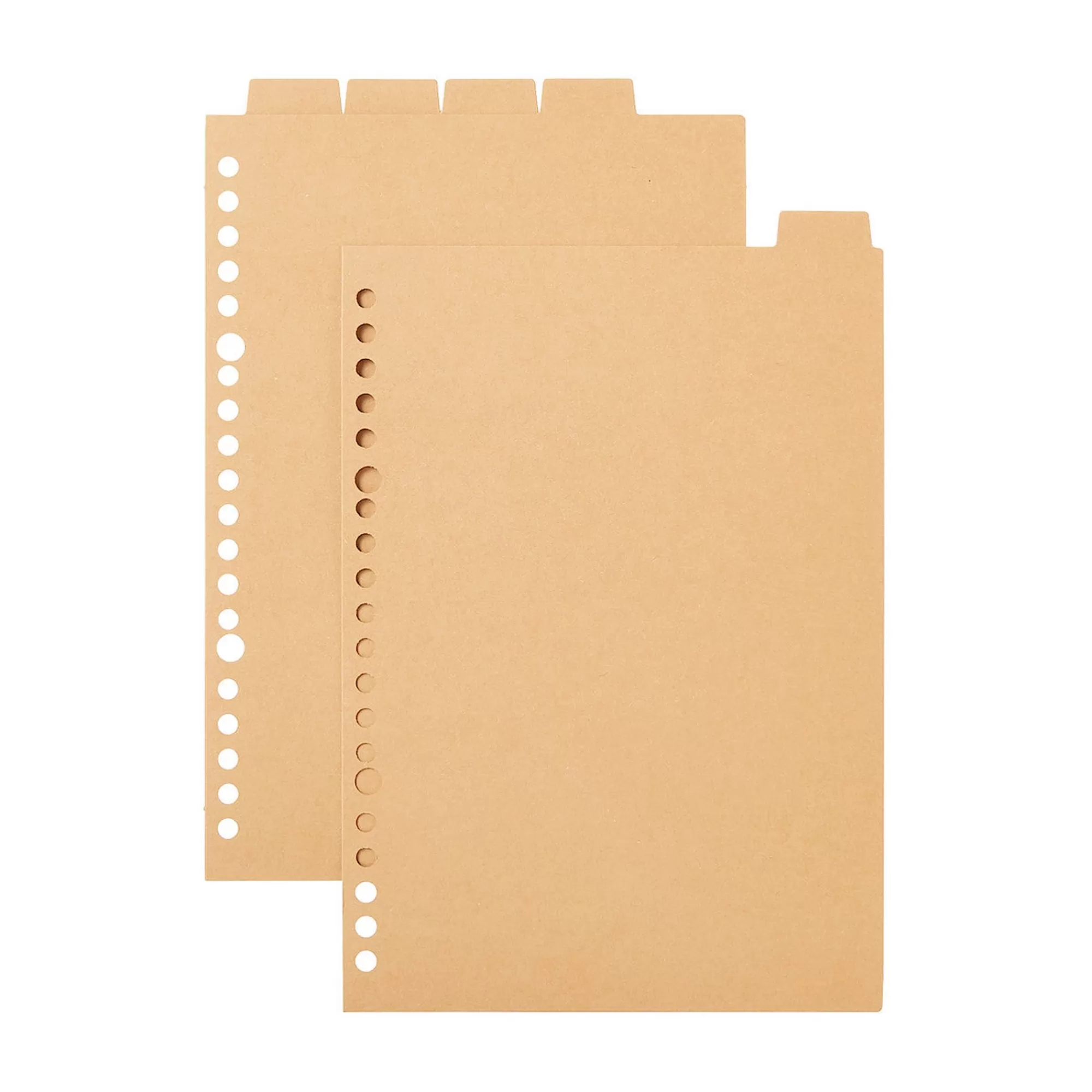 MUJI Paper Binder Dividers - 5Pcs Beige New