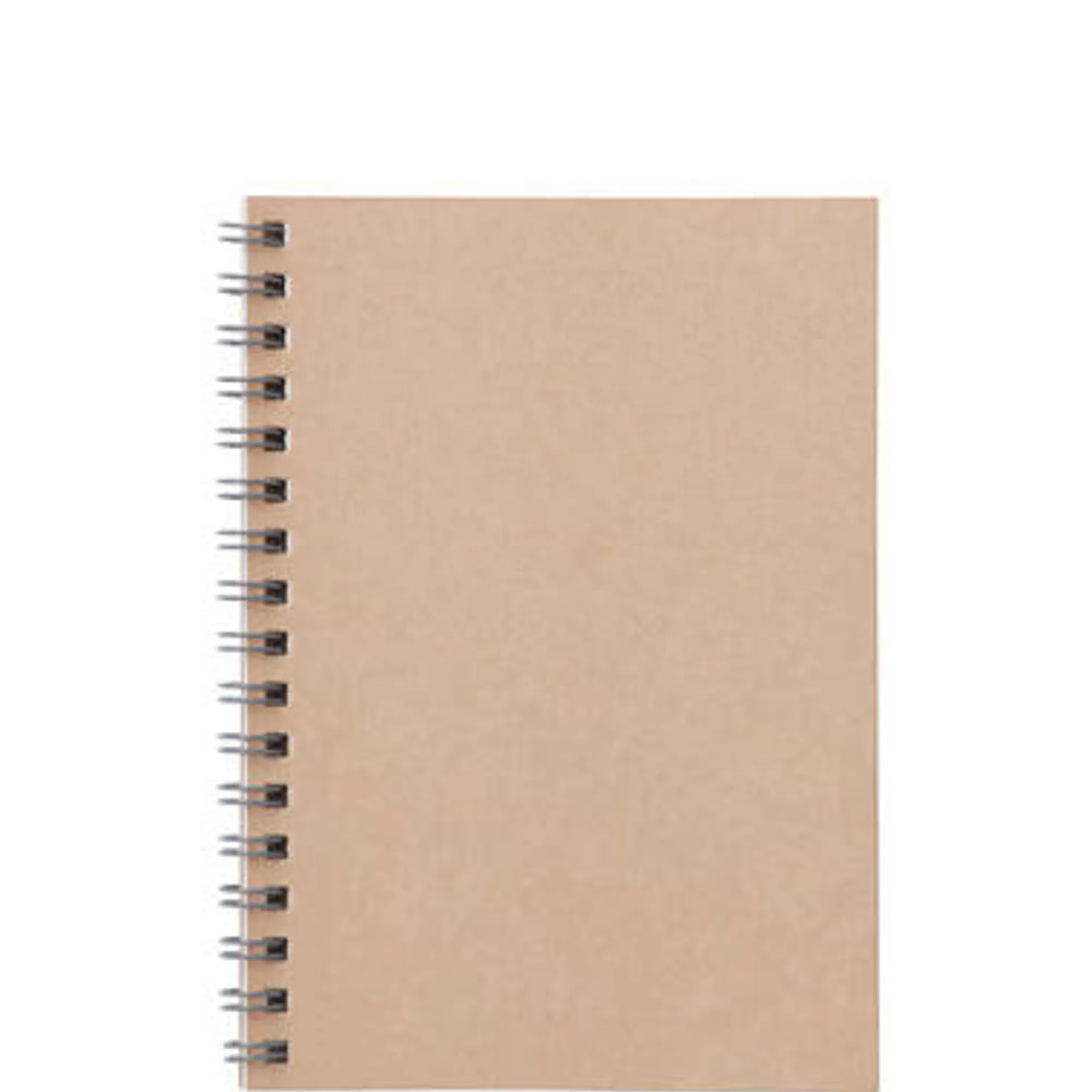 MUJI Planting Tree Paper Double Ringed Notebook A6 Beige Best