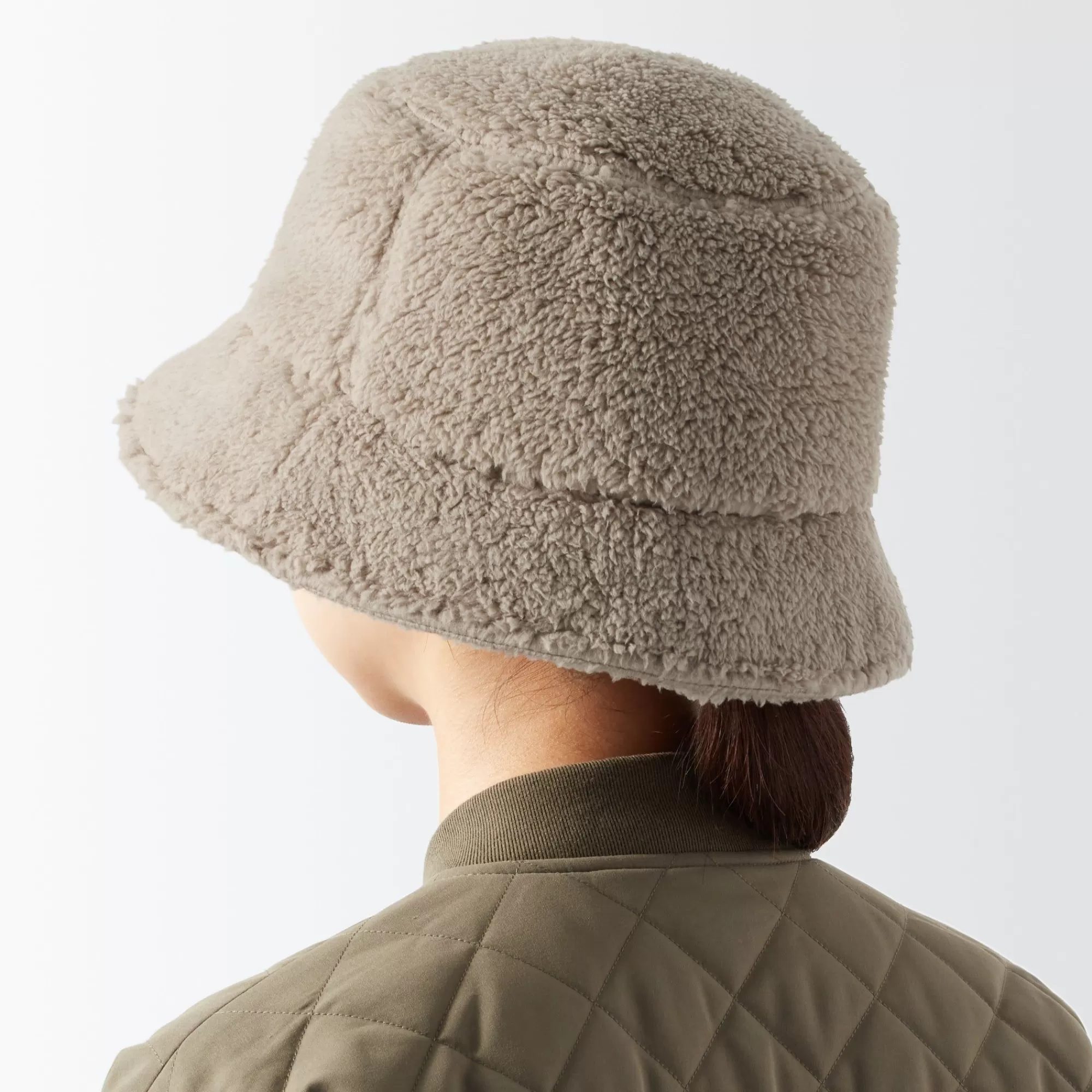 MUJI Recycle Polyester Boa Bucket Hat Best Sale