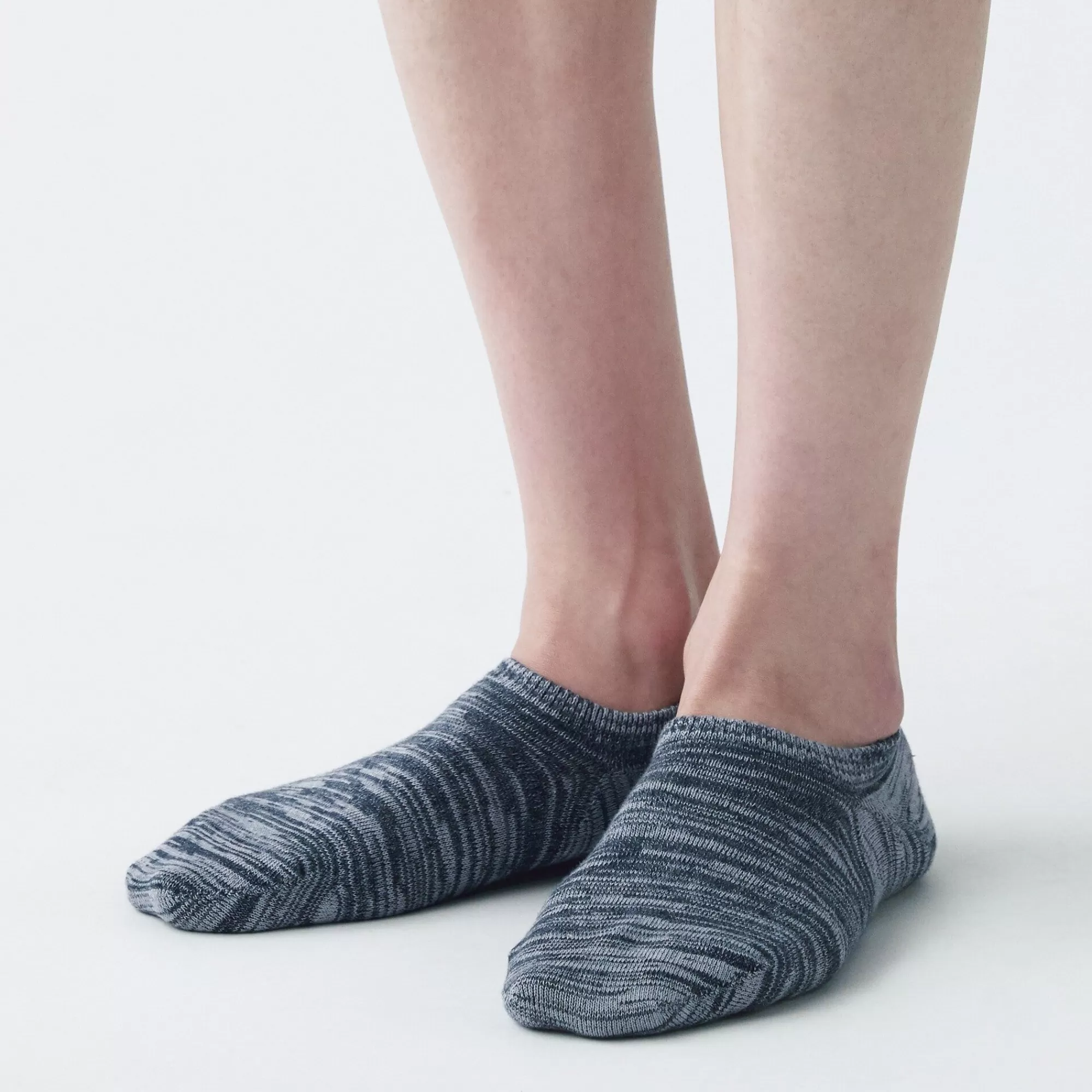 MUJI Right Angle Excess Yarn Sneaker Socks Pack Of 3 Outlet