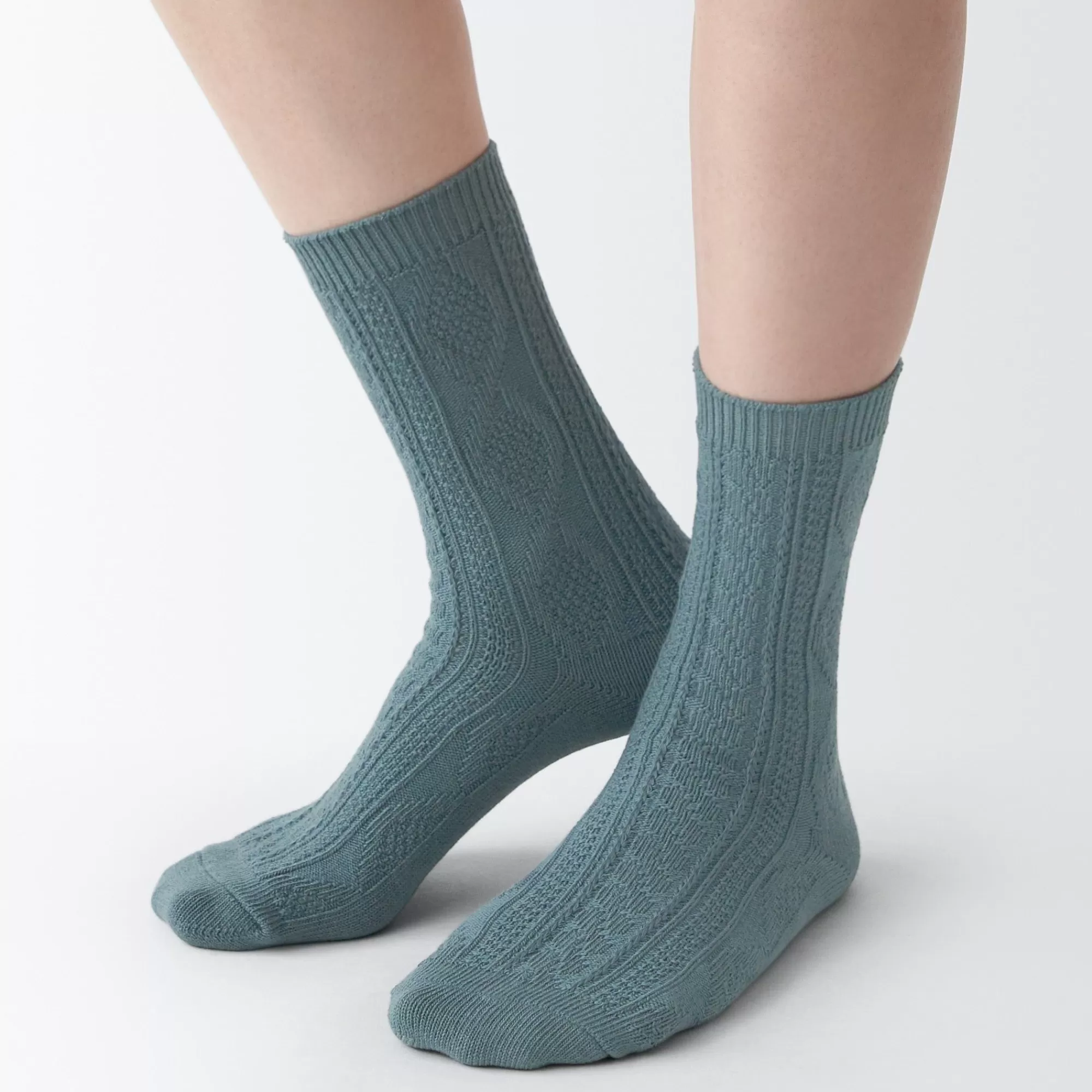 MUJI Right Angle Loose Top Socks New