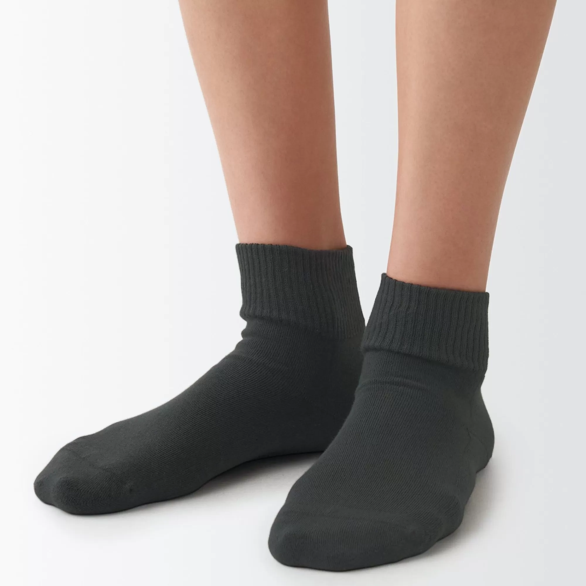 MUJI Right Angle No Elastic Pile Short Socks Flash Sale