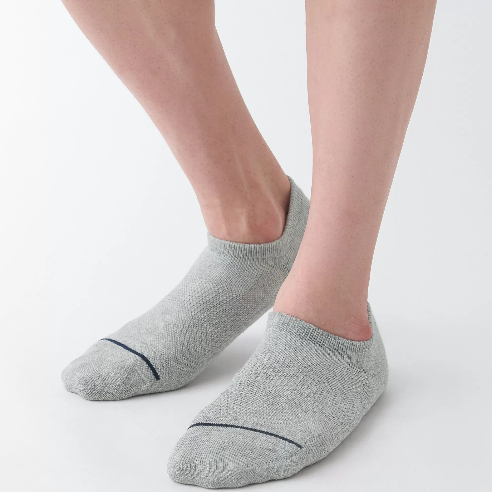 MUJI Right Angle Pile Sneaker Socks Fashion