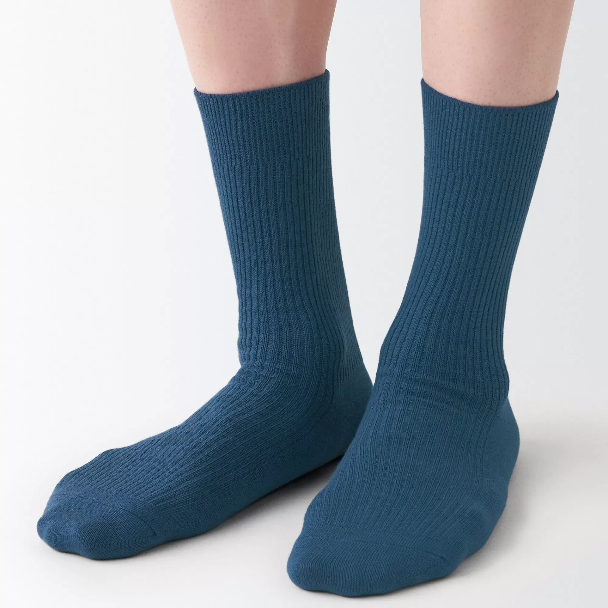 MUJI Right Angle Rib Socks 23-30Cm Clearance