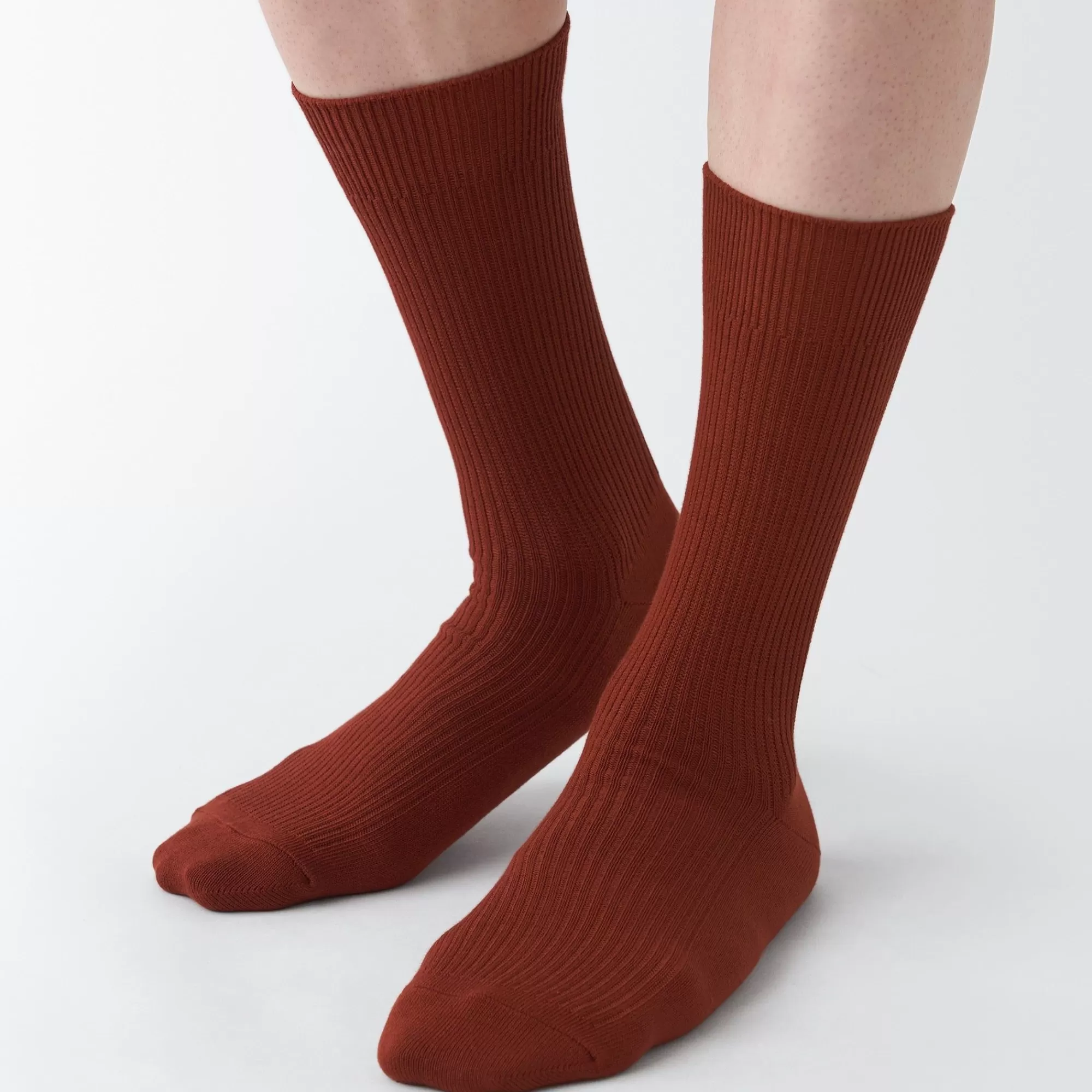 MUJI Right Angle Ribbed Socks Discount