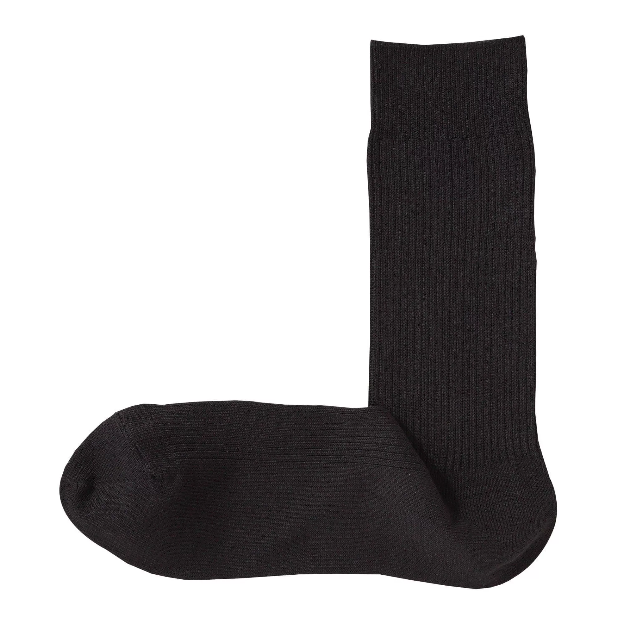 MUJI Right Angle Ribbed Socks Fashion