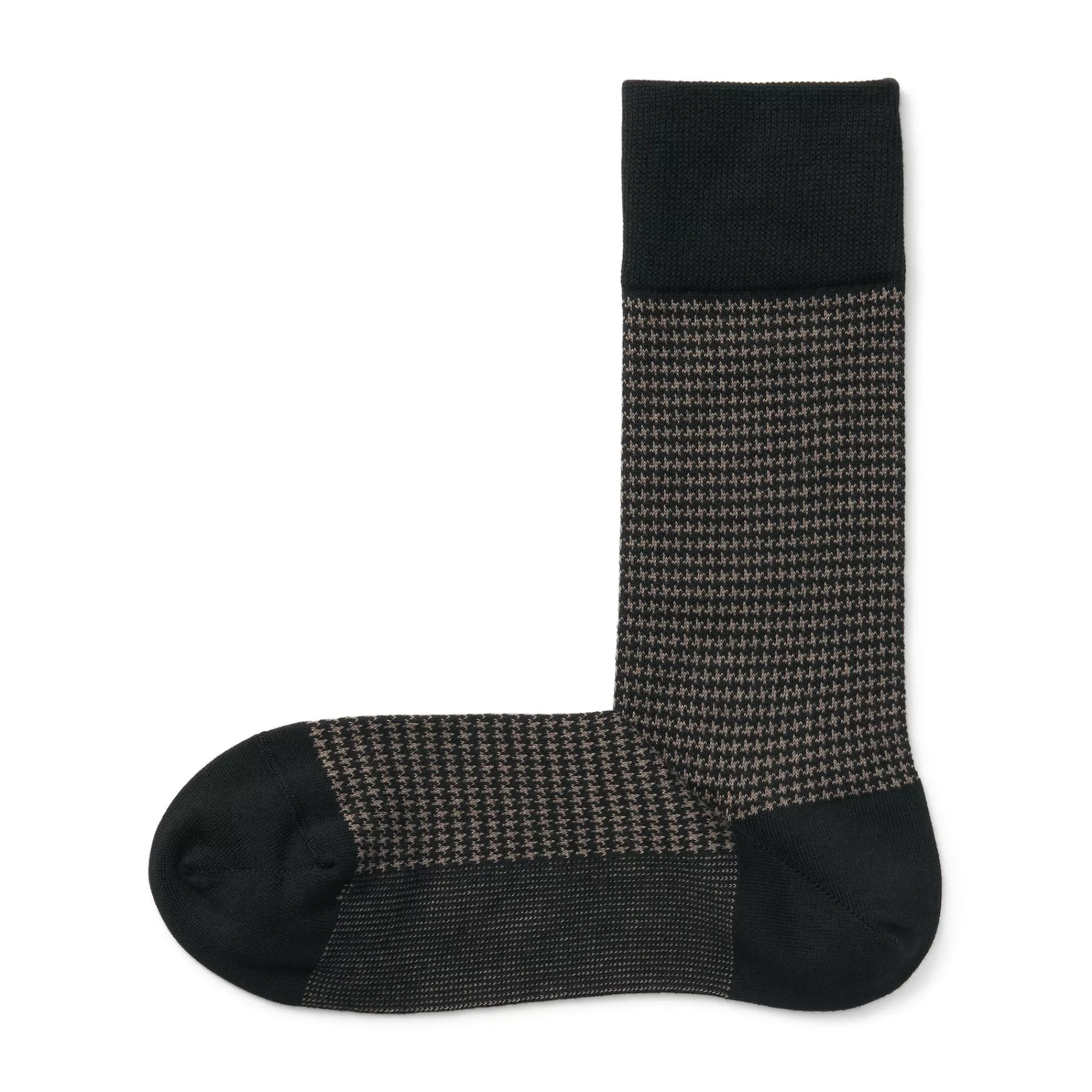 MUJI Right Angle Socks - Houndstooth Pattern Hot