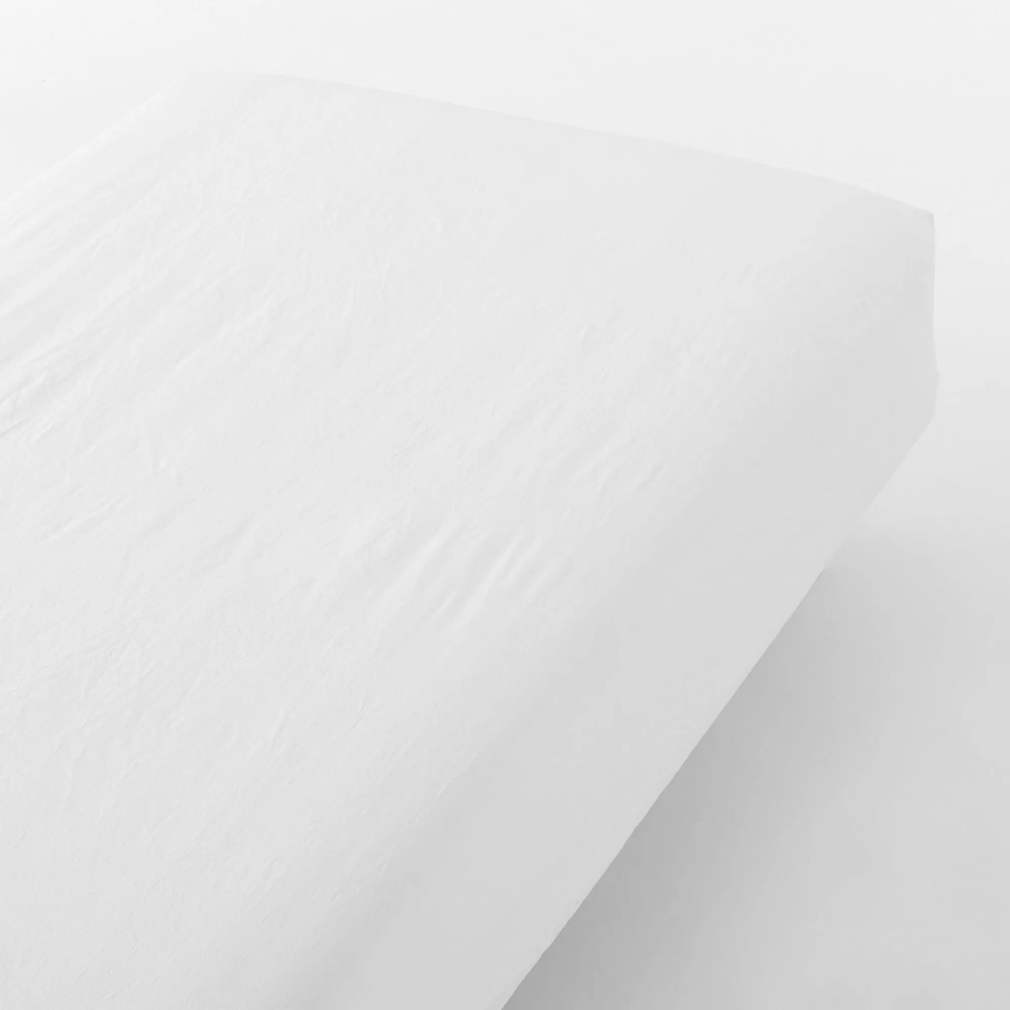 MUJI Washed Cotton Fitted Sheet Shop