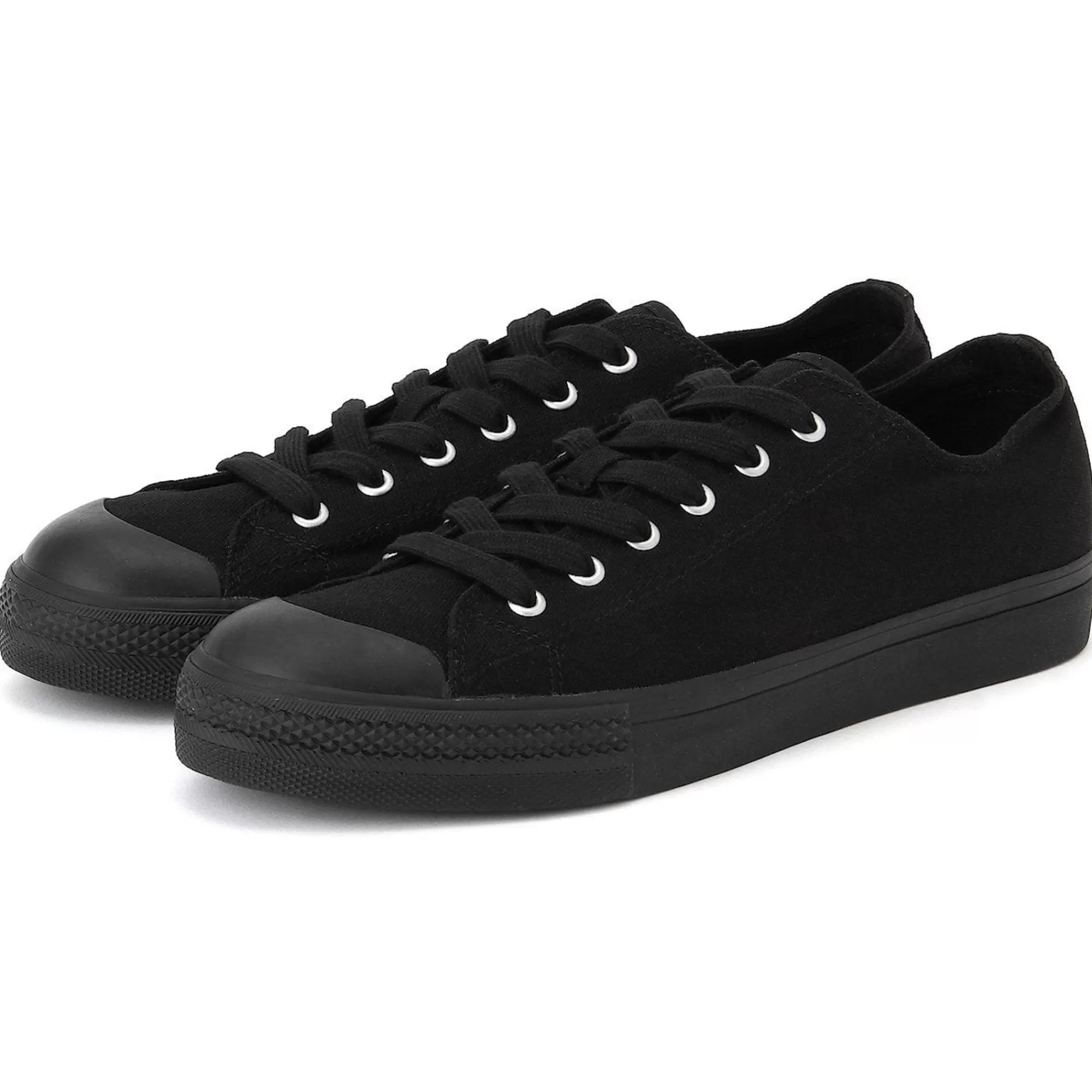 MUJI Water Repellent Cushioned Sneakers With Laces Black Sole Discount