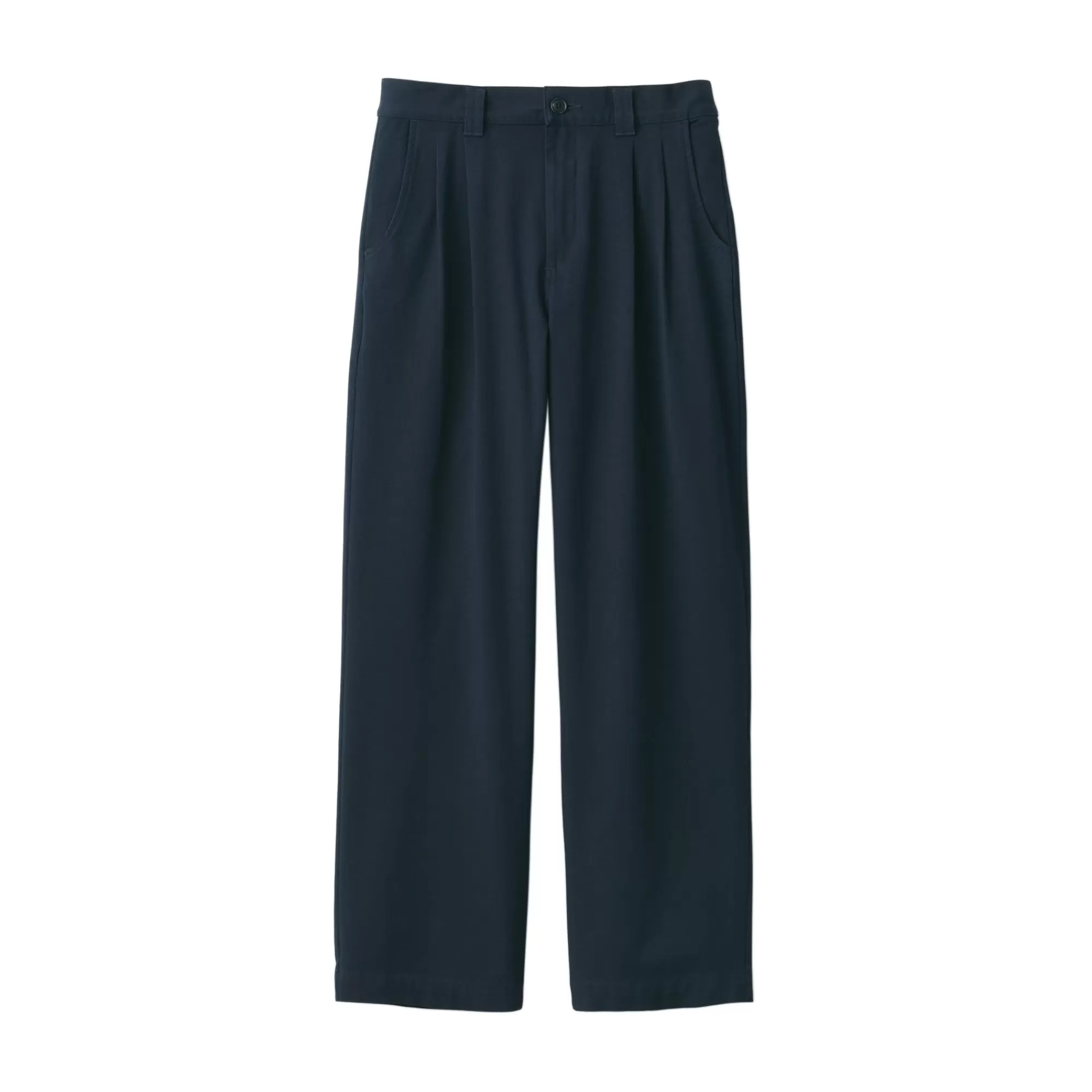 MUJI Women'S 4-Way Stretch Chino Darted Wide Pants Sale