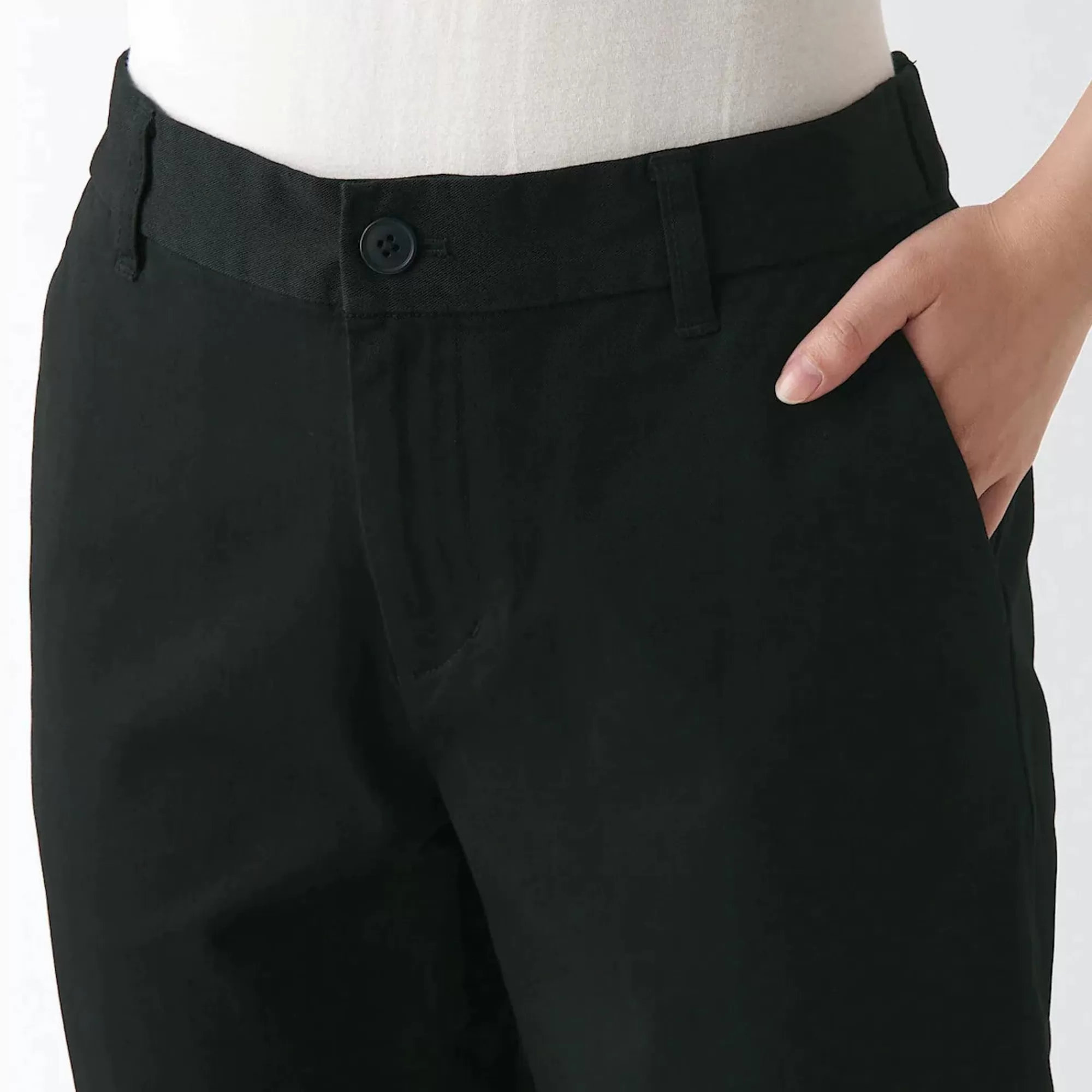 MUJI Women'S 4-Way Stretch Chino Slim Tapered Pants (L 32Inch / 82Cm) Store