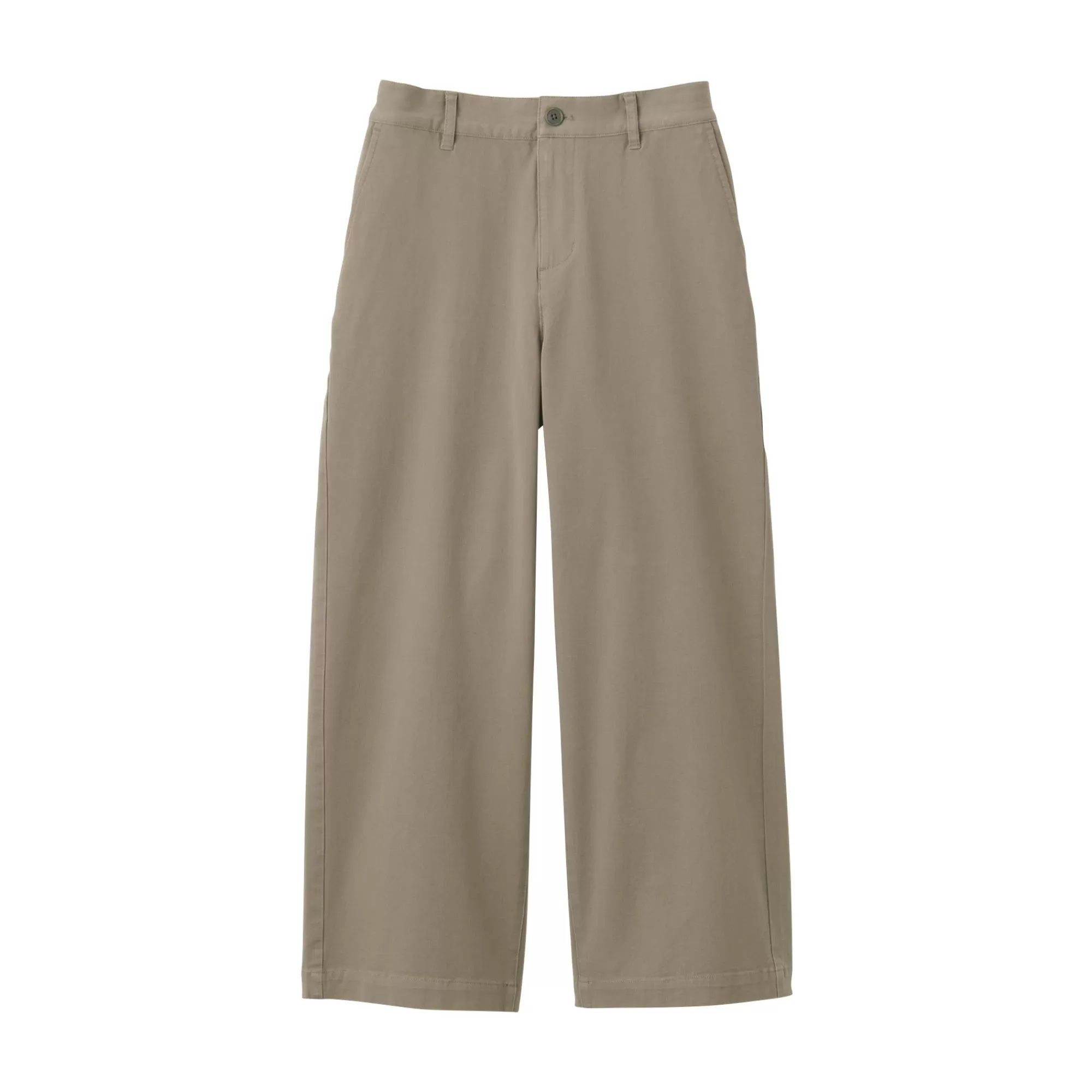 MUJI Women'S 4-Way Stretch Chino Wide Pants Sale