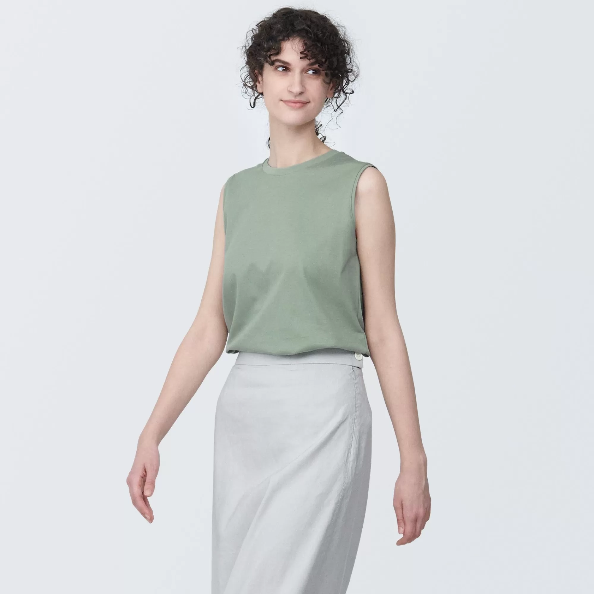 MUJI Women'S Anti-Sweat Stain Sleeveless T-Shirt Shop