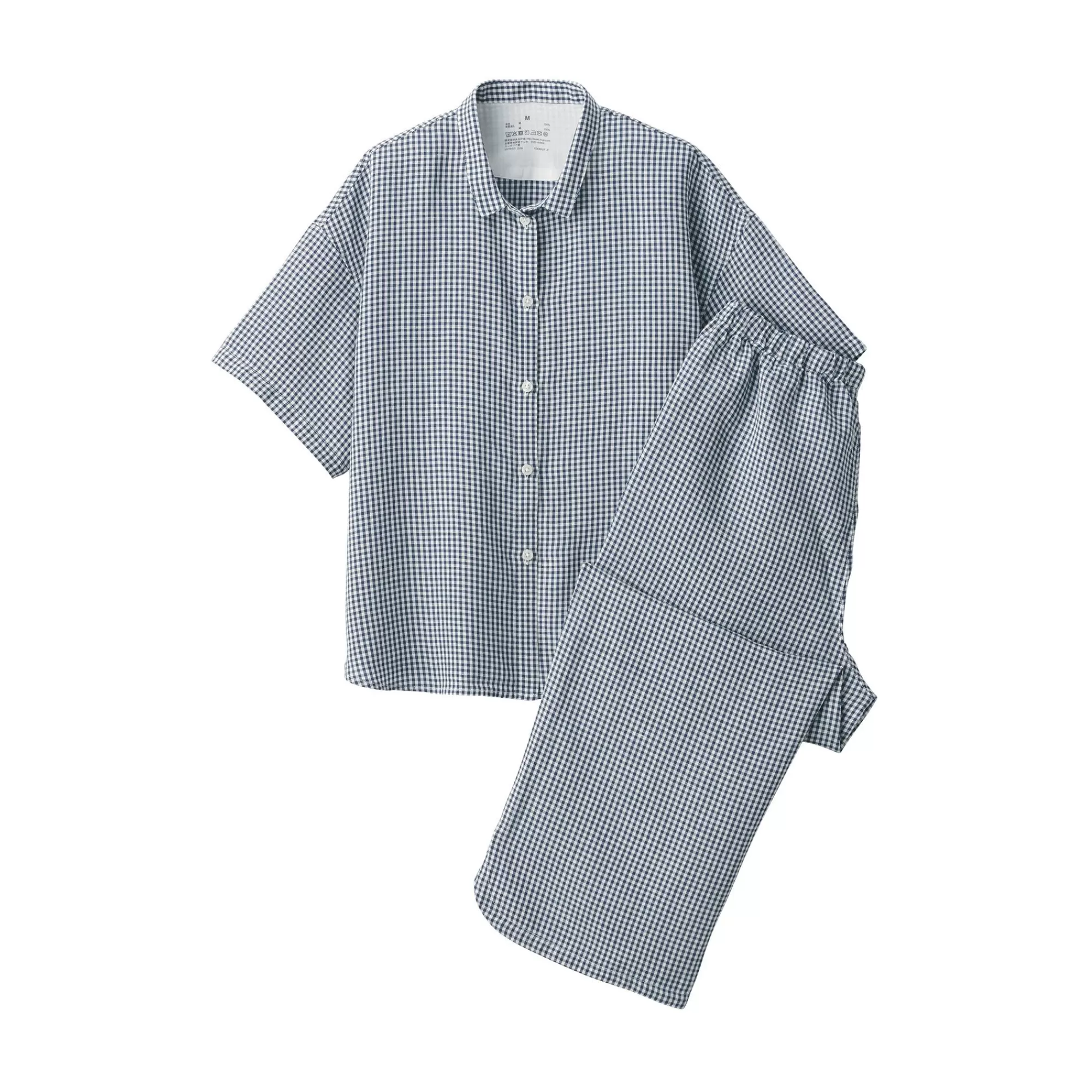 MUJI Women'S Cool Touch Lyocell Linen Short Sleeve Pajamas Best Sale