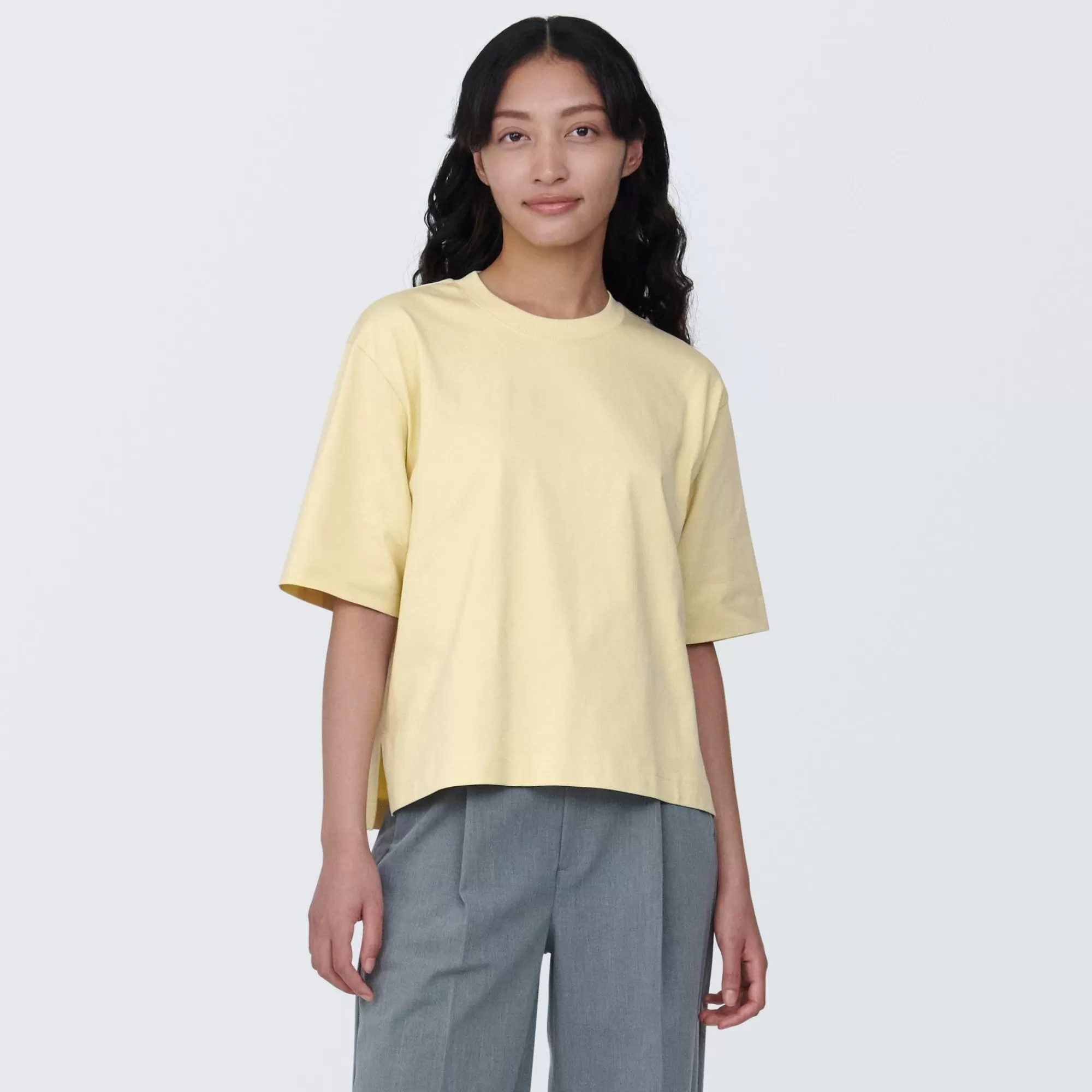 MUJI Women'S Cool Touch Wide Short Sleeve T-Shirt Cheap