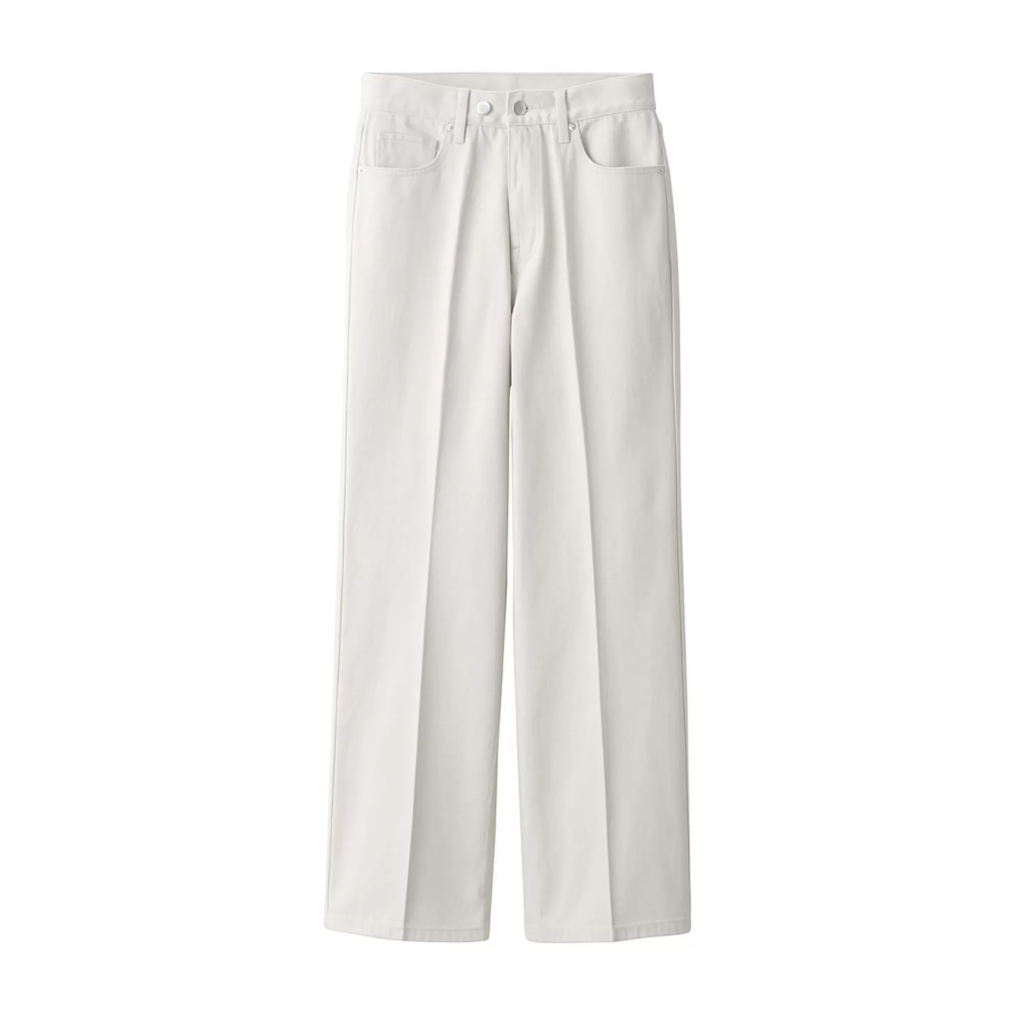 MUJI Women'S Denim Baggy Pants Sand Beige Online