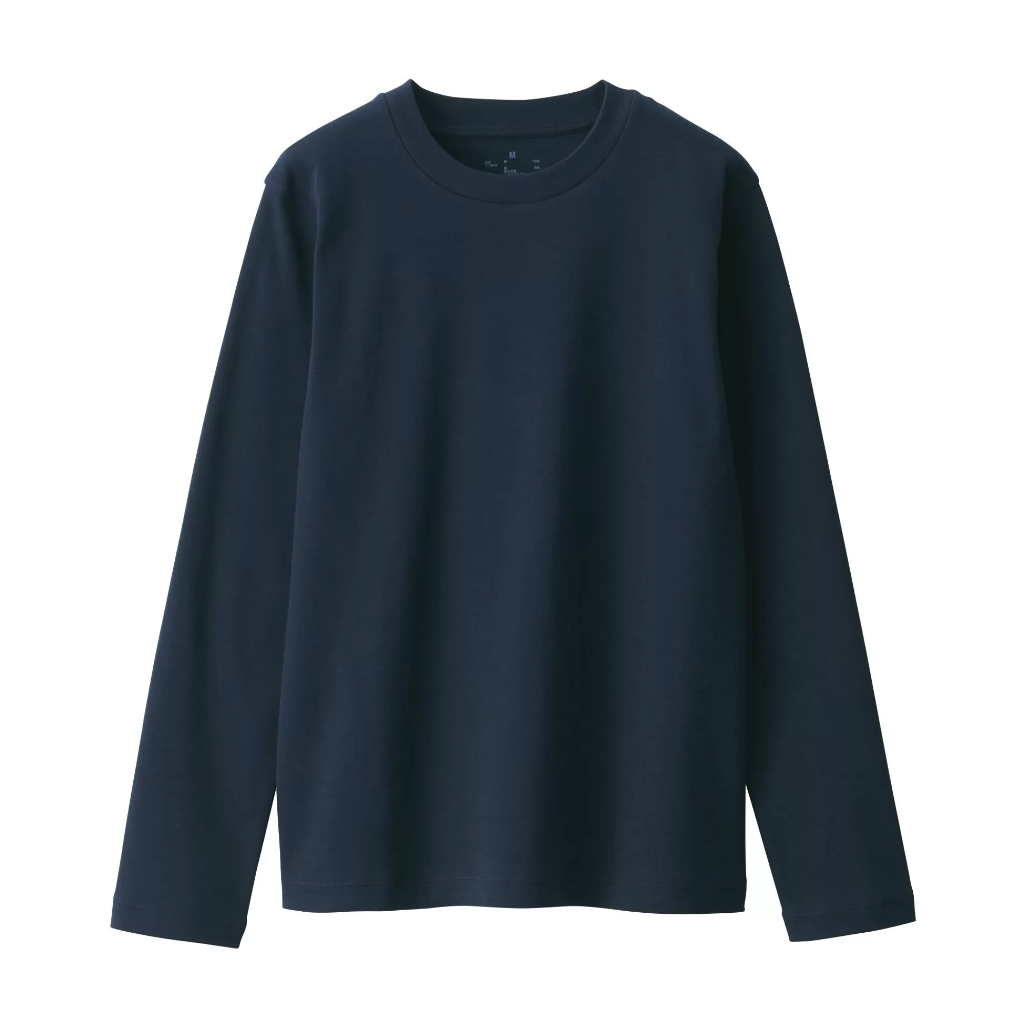 MUJI Women'S Interlock Crew Neck Long Sleeve T-Shirt Cheap