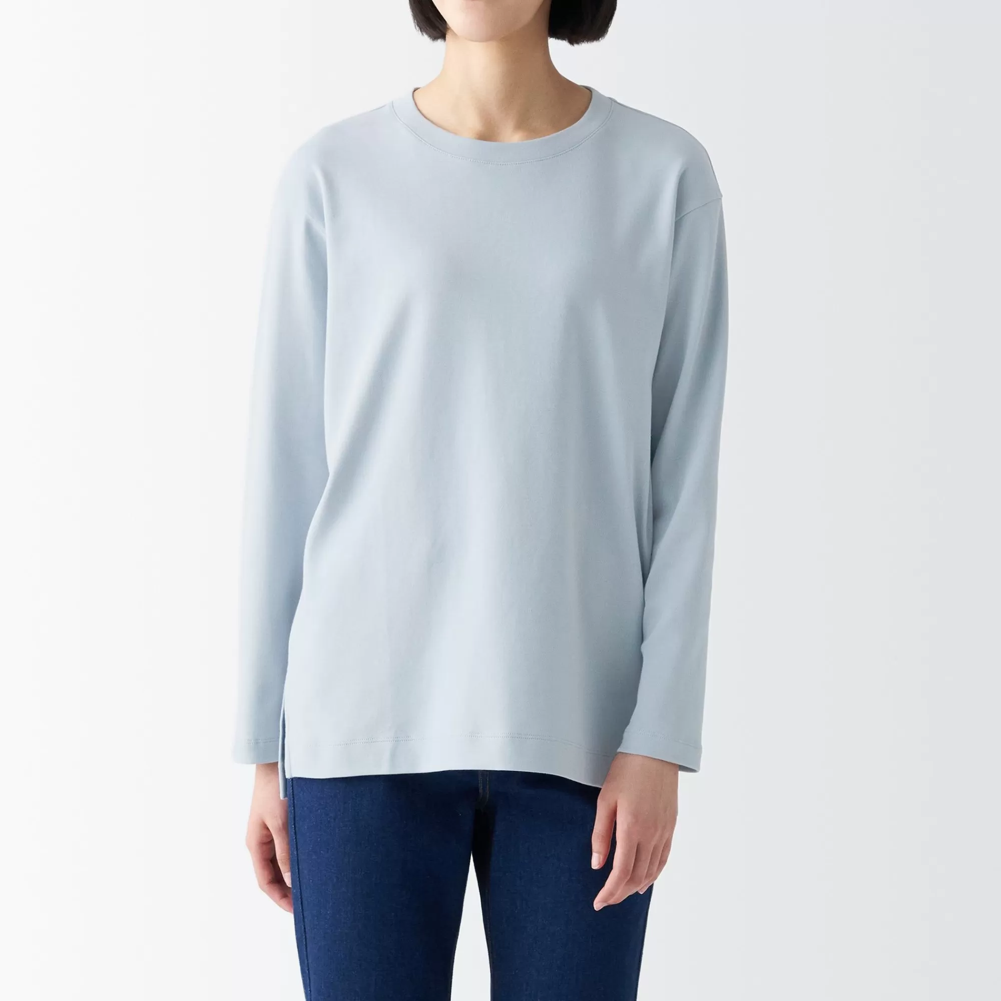 MUJI Women'S Interlock Long Length L/S T-Shirt Online