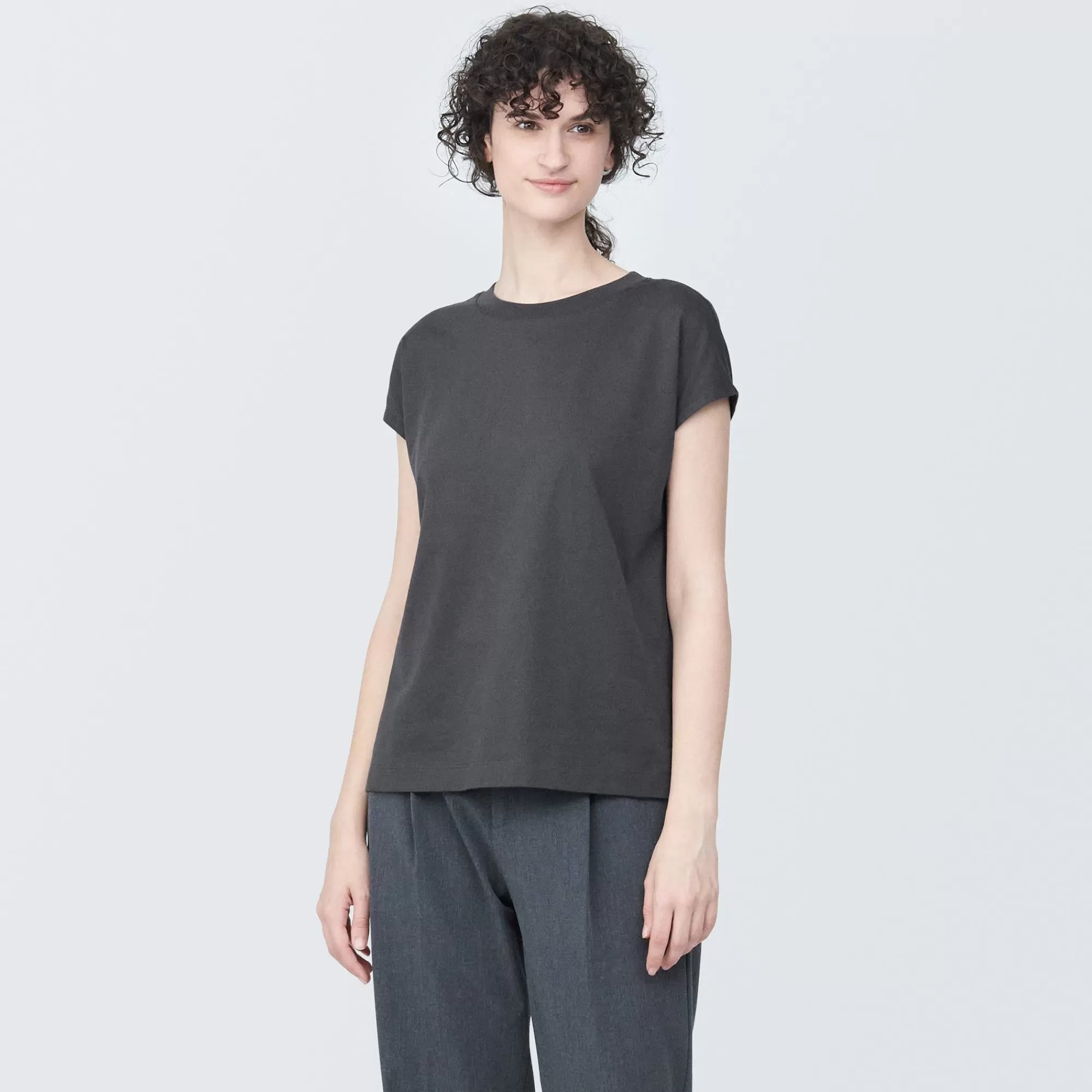 MUJI Women'S Jersey French Sleeve T-Shirt Sale