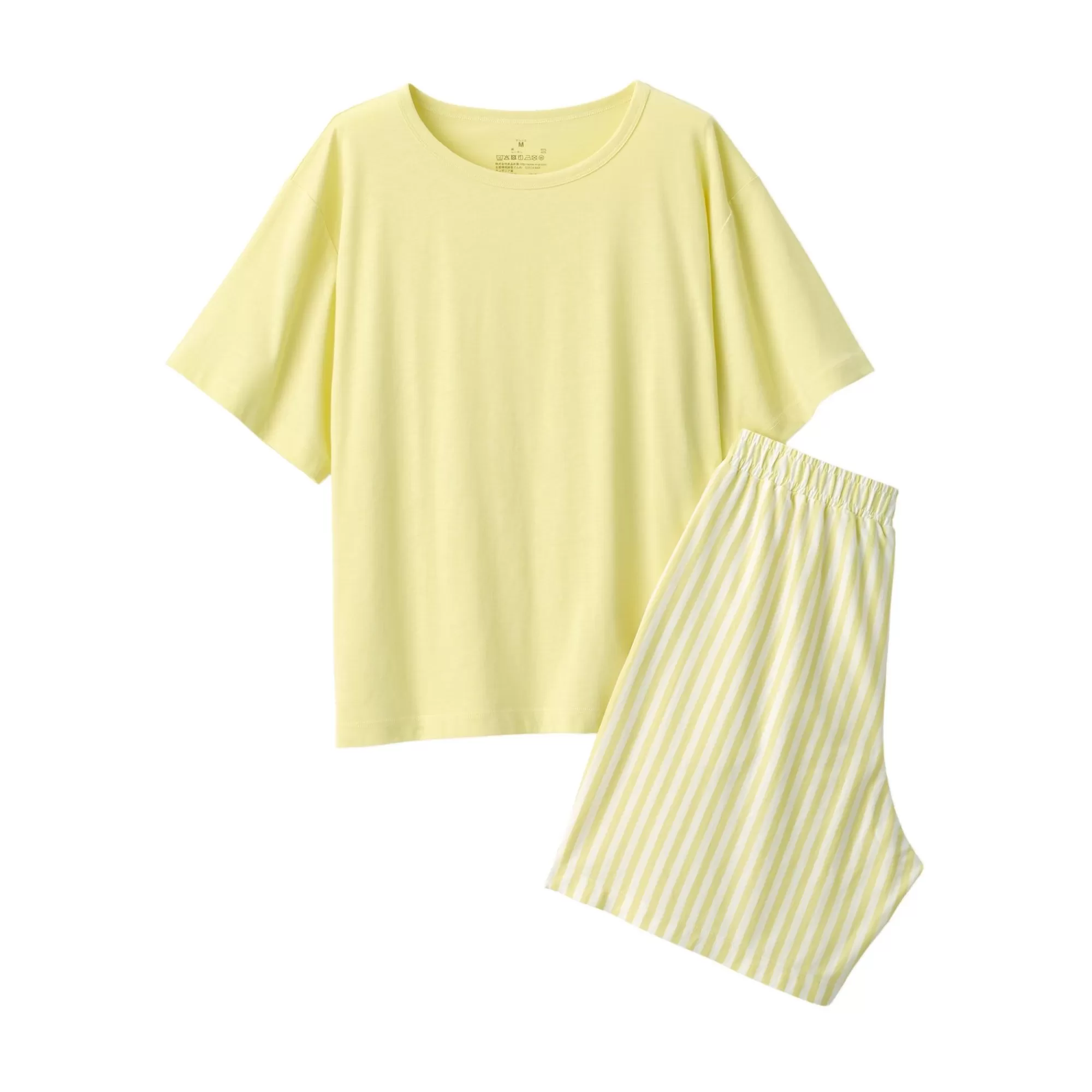 MUJI Women'S Moisture-Wicking Cotton Short Sleeve Loungewear Set Outlet