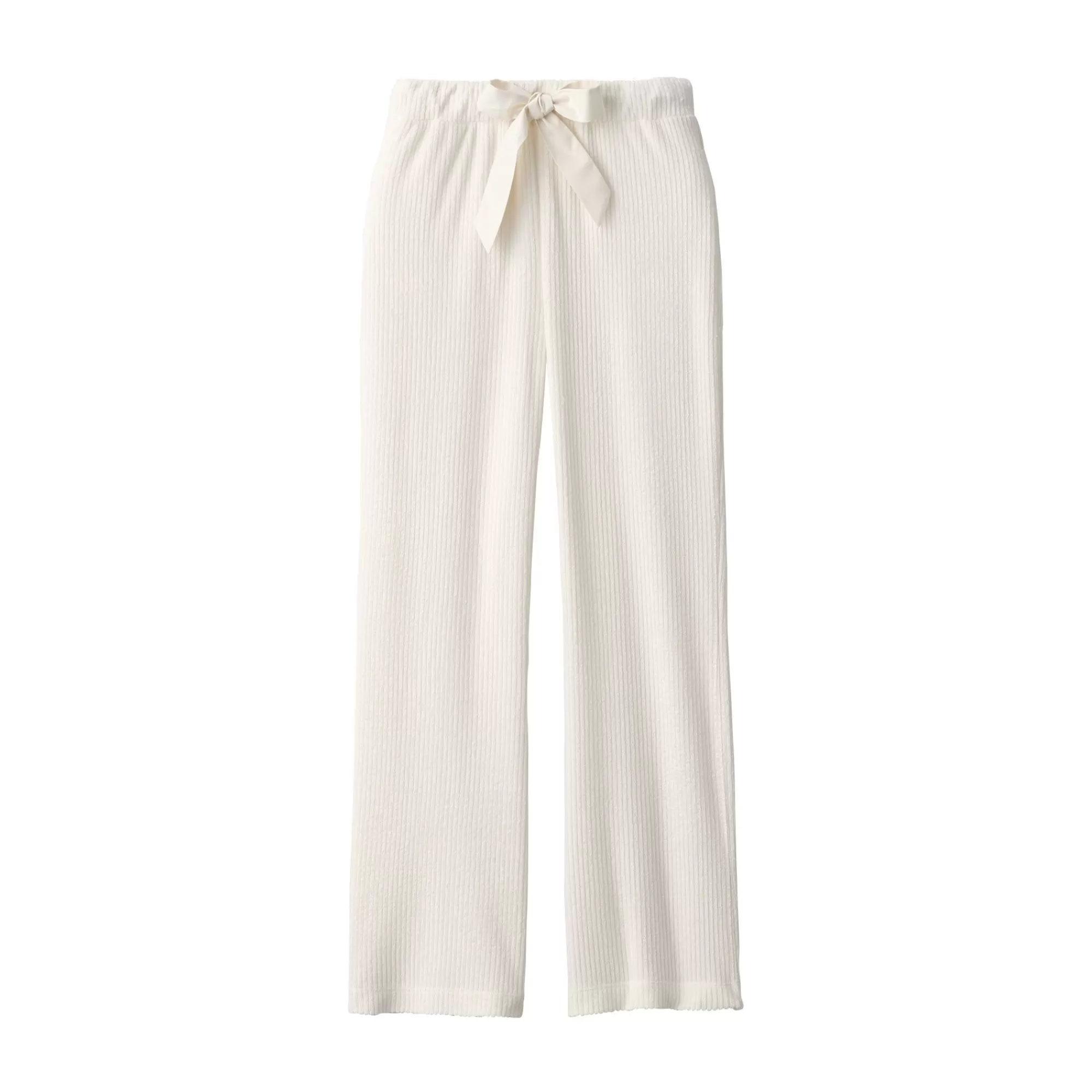 MUJI Women'S Pile Ribbed Long Pants Flash Sale