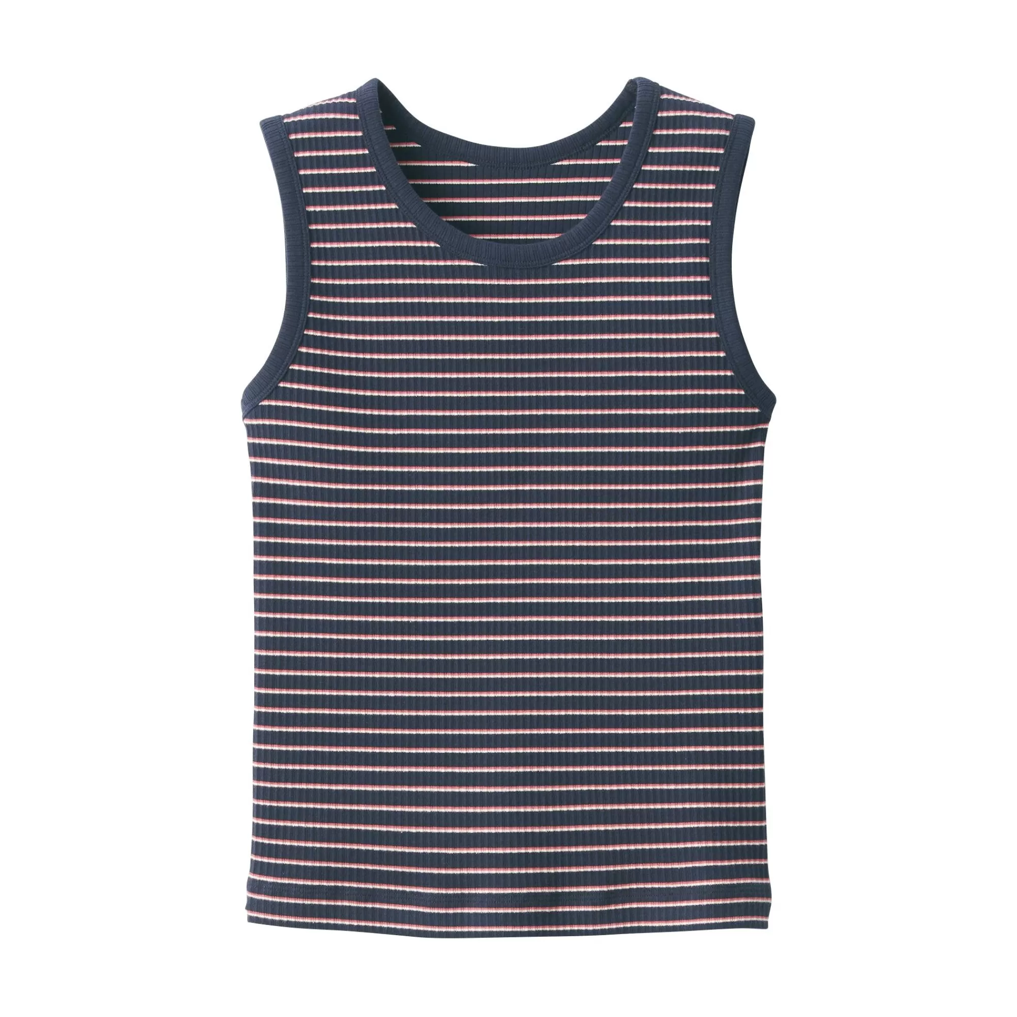 MUJI Women'S Ribbed Striped Tank Top Cheap