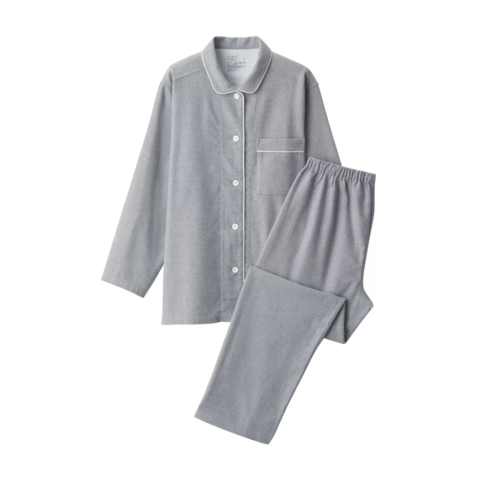 MUJI Women'S Side Seamless Flannel Pajamas Flash Sale