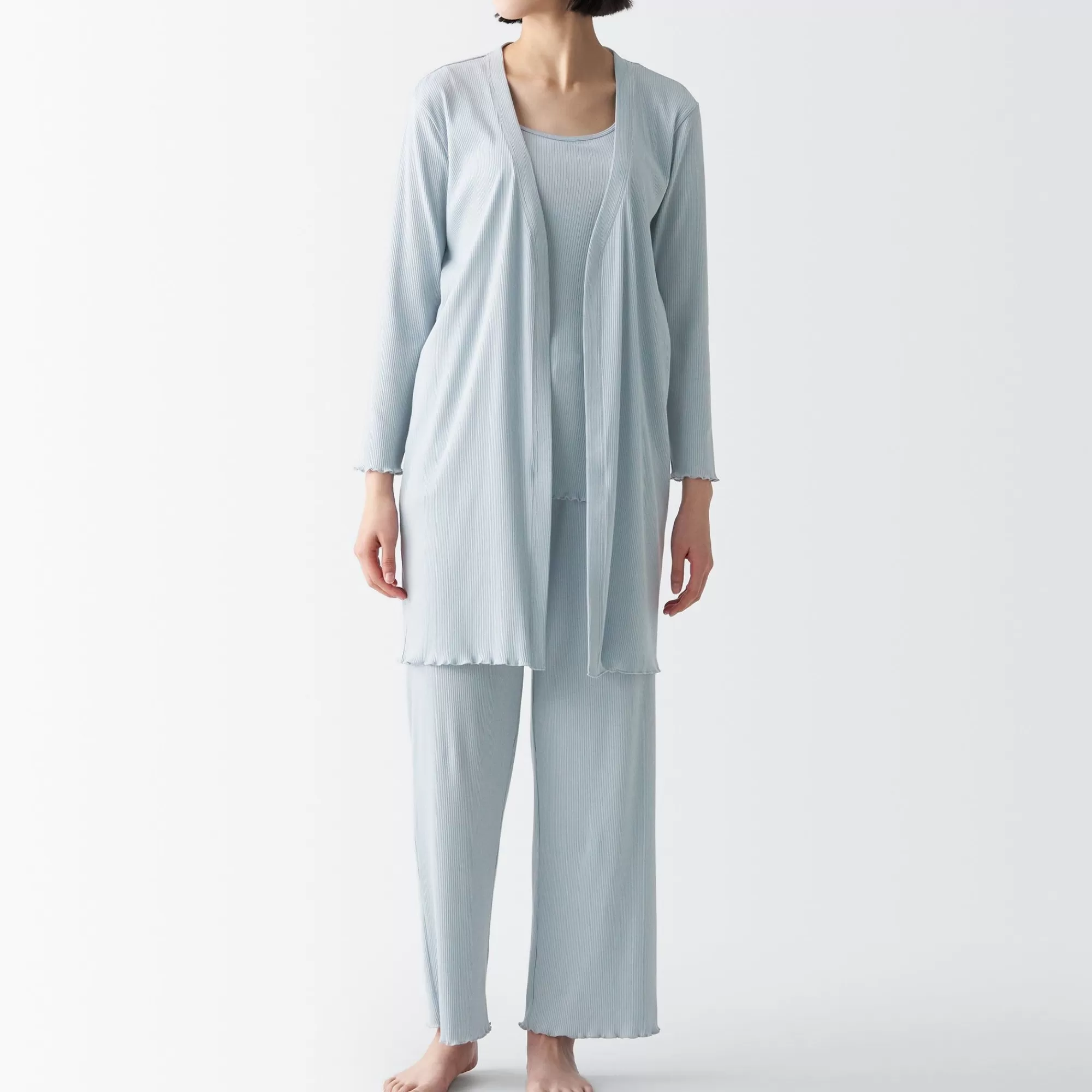 MUJI Women'S Smooth Ribbed Long Cardigan Online