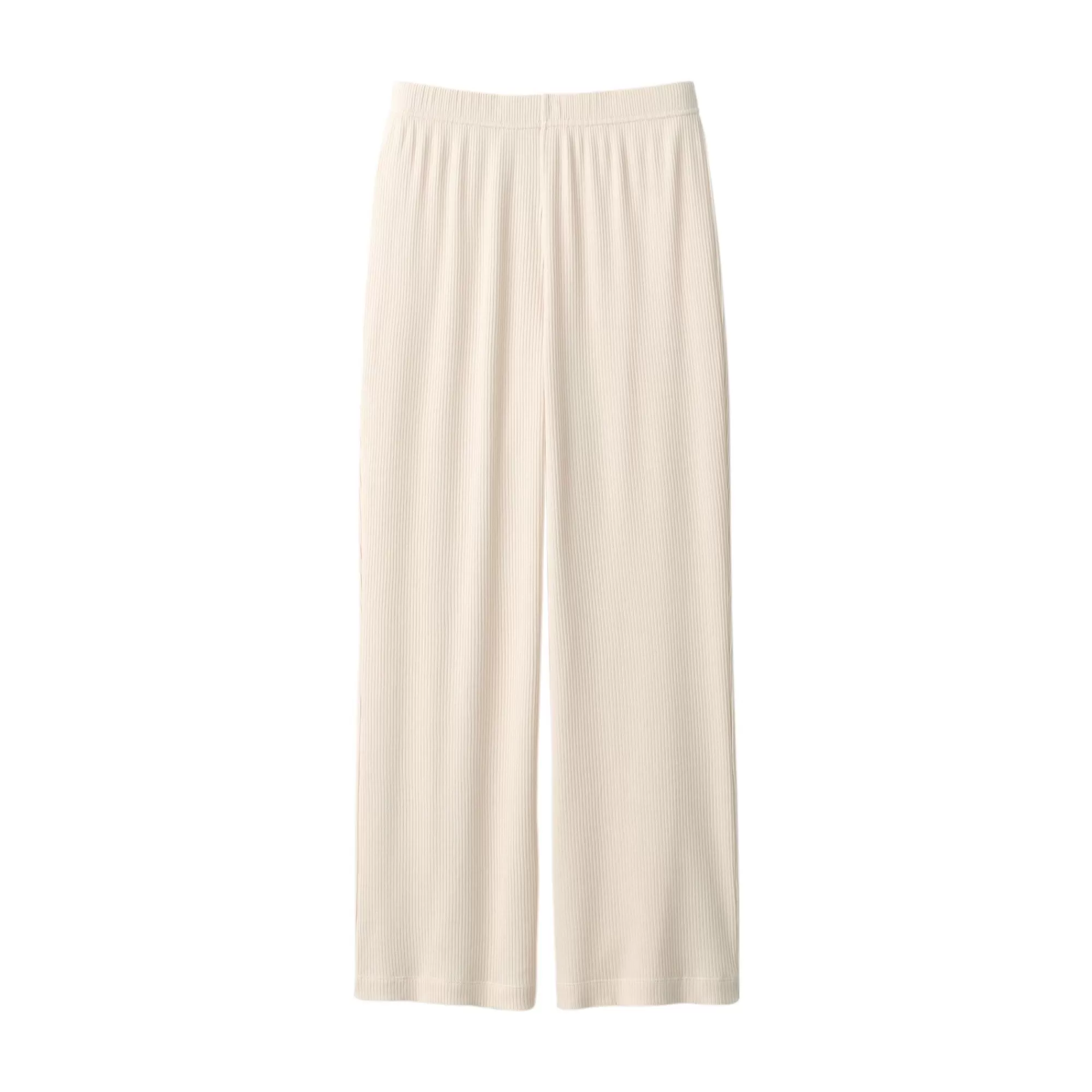 MUJI Women'S Smooth Ribbed Long Pants Store