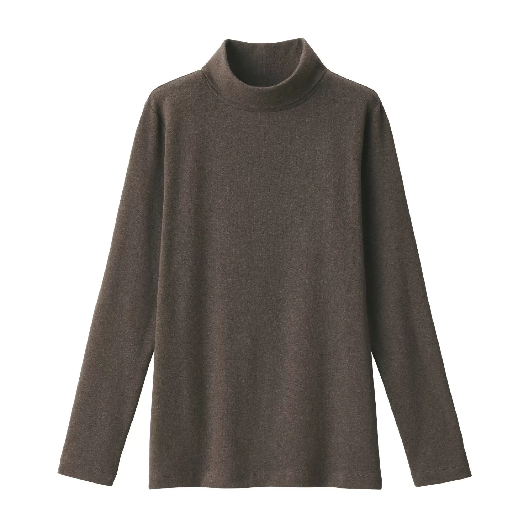 MUJI Women'S Stretch Ribbed Turtle Neck Long Sleeve T-Shirt Best Sale