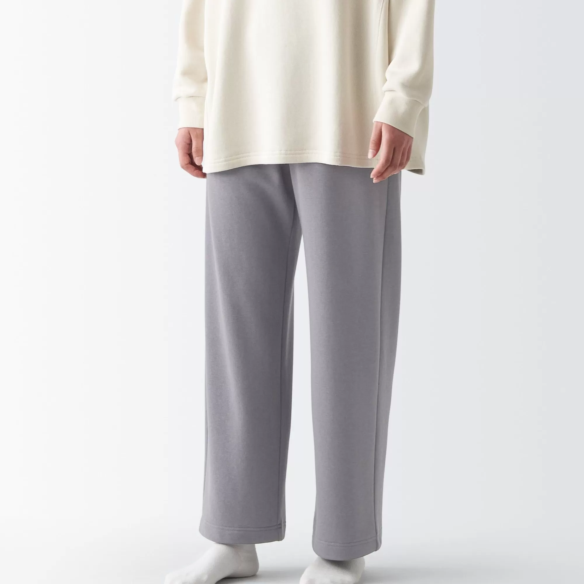 MUJI Women'S Sweatshirt Straight Pants Discount