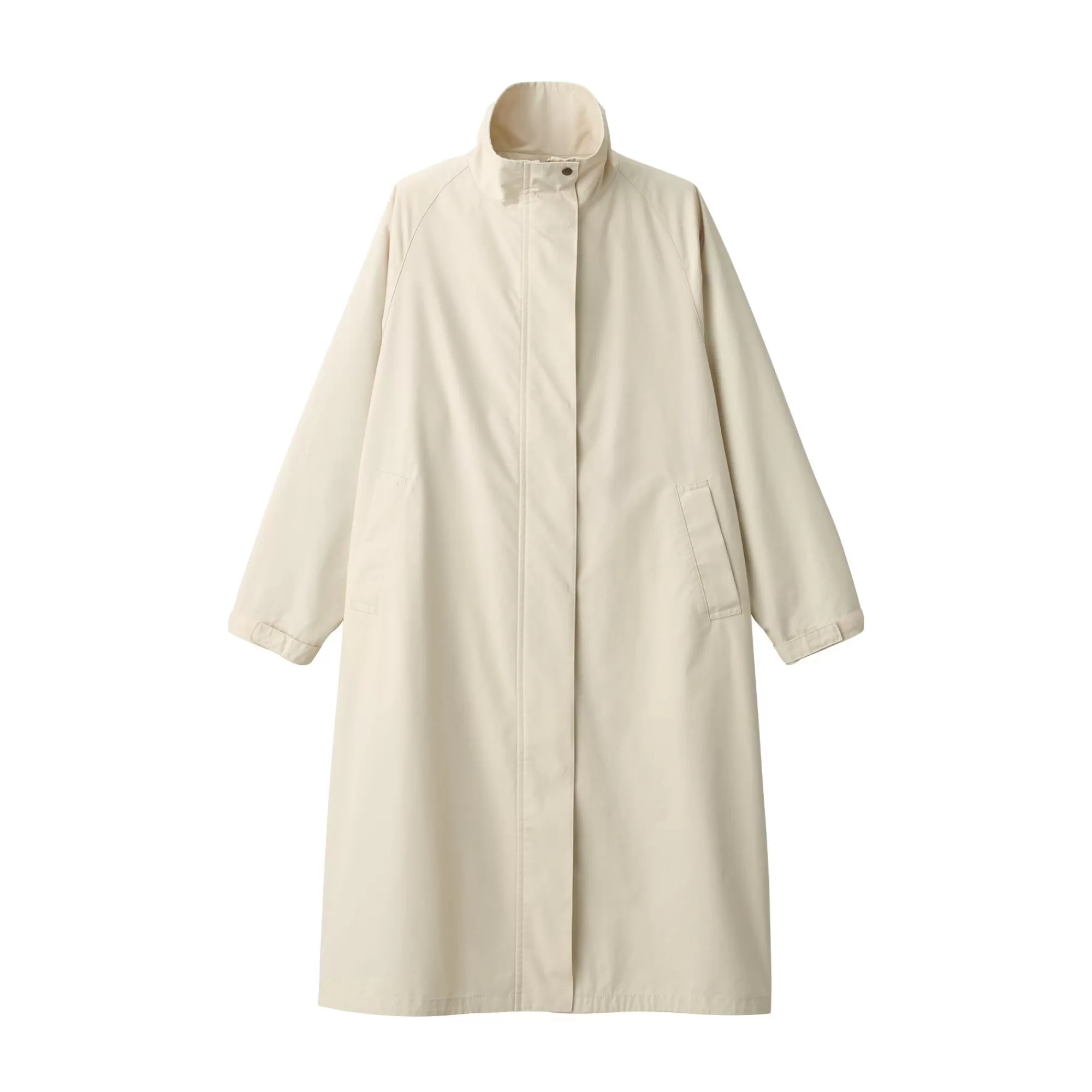 MUJI Women'S Water Repellent Stand Collar Coat Outlet