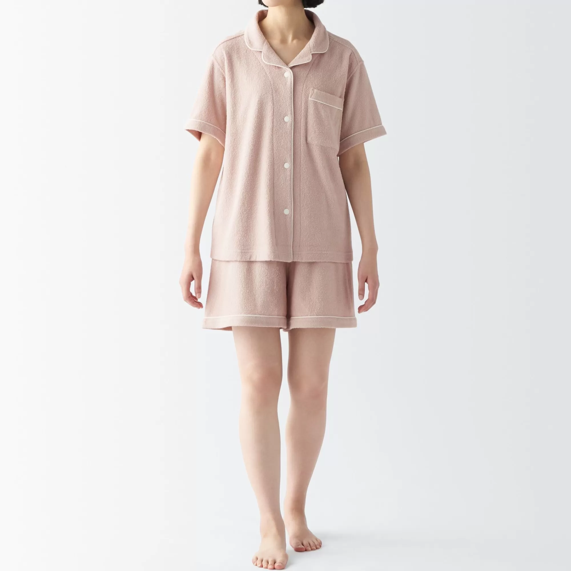 MUJI Women'S Wearable Piled Towel Short Sleeve Pajamas Online