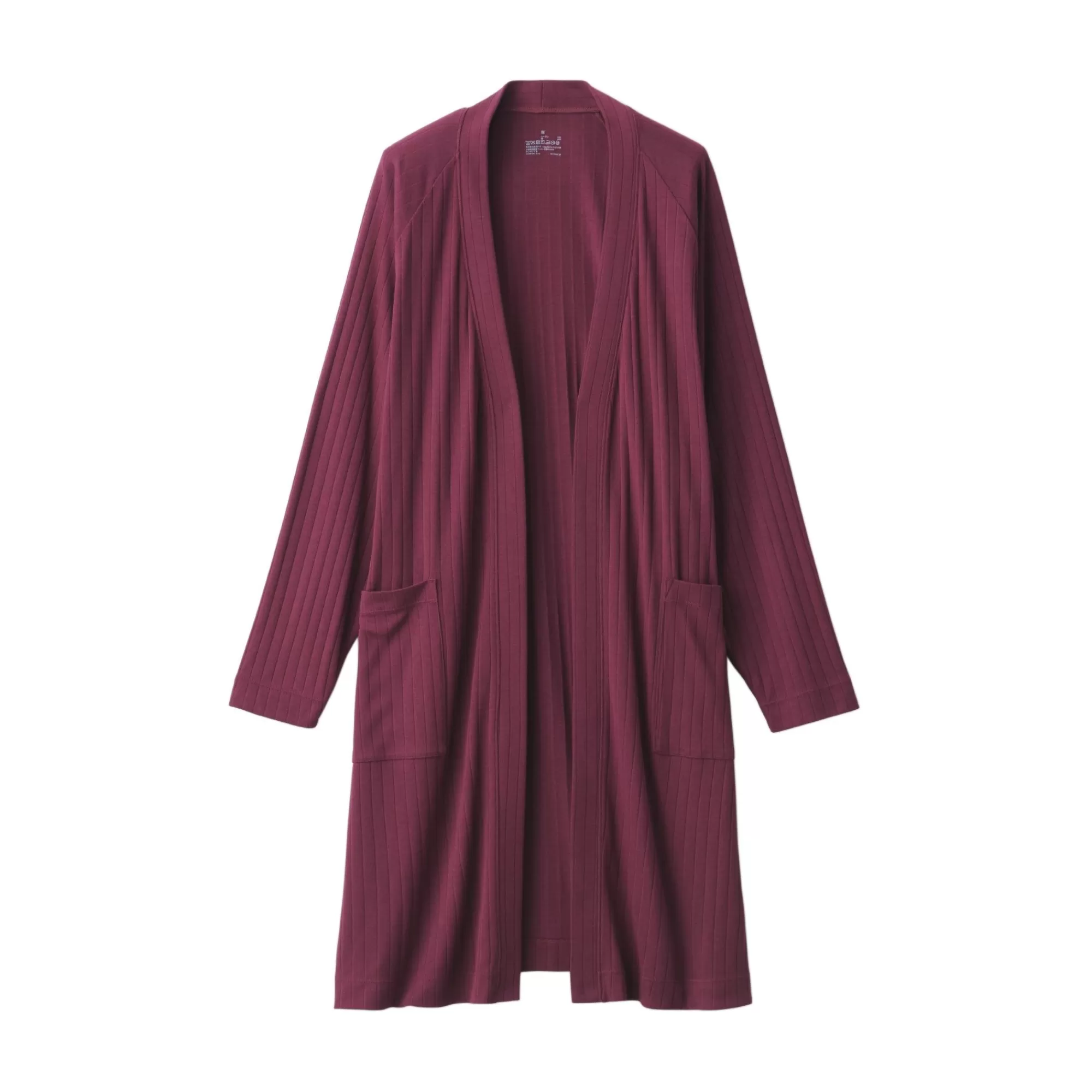 MUJI Women'S Wide Ribbed Long Cardigan Store